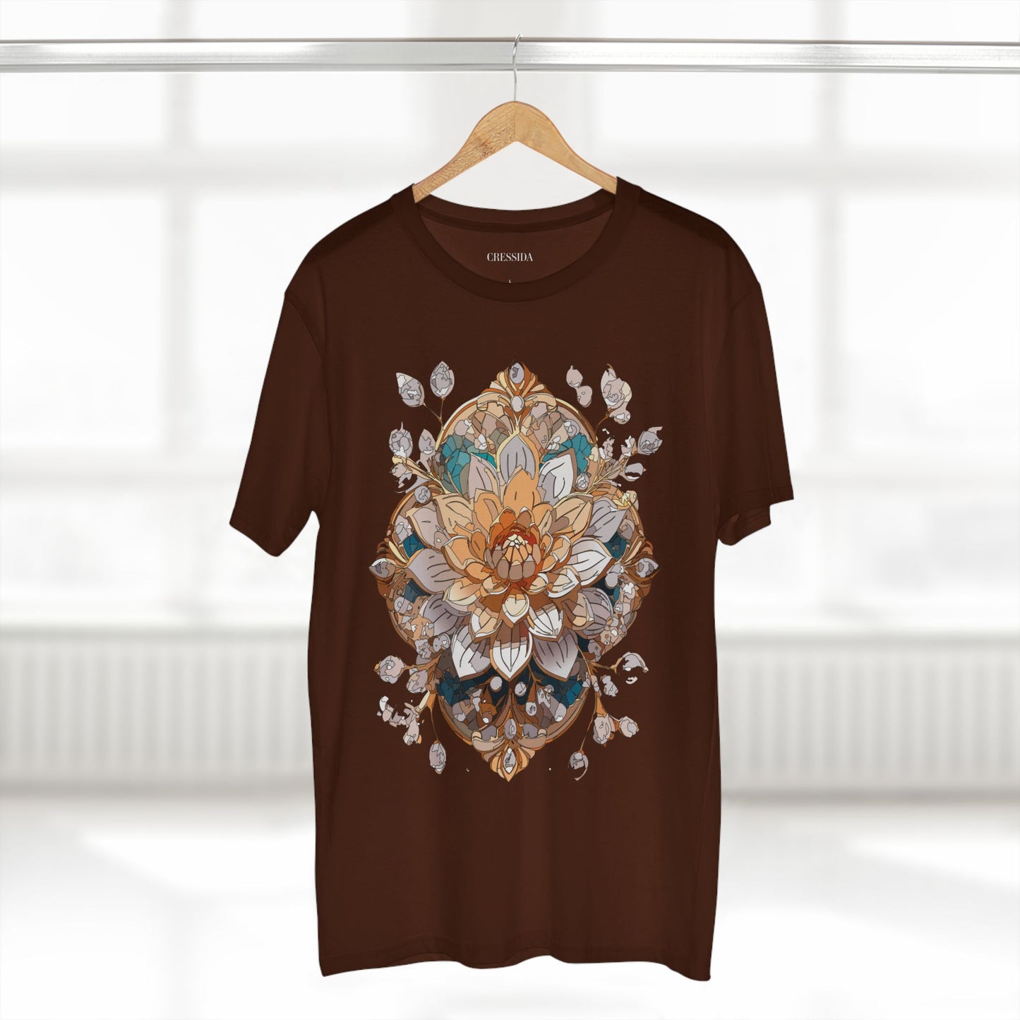 Floral Shirt, Shirt with Flower, Tee Shirt with Antique Flower