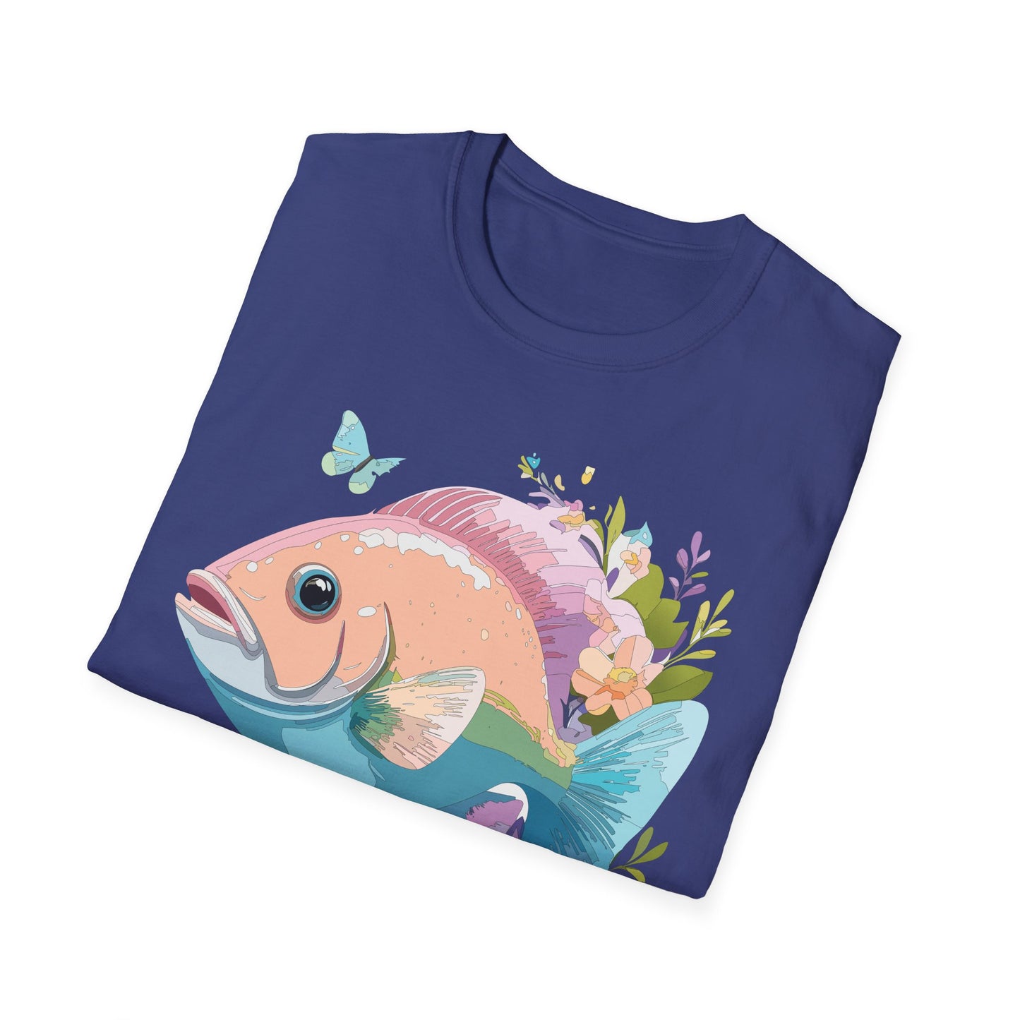 Fish Art Design Shirt, T Shirt with Fish, Graphic Shirt, Tee Shirt with Graphic Design, Shirt with Fish Graphic Art