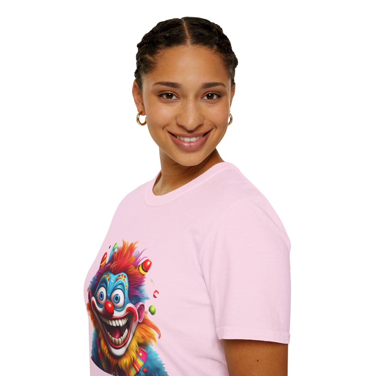 Clown Shirt, T Shirt with Clown, Funny Man Shirt, Tee Shirt with Funny Man, Circus Shirt, Shirt with Circus, Scary Man Shirt, Shirt with Scary Man