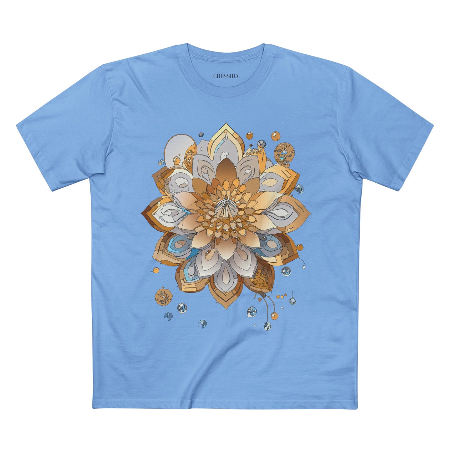 Floral Shirt, Shirt with Flower, Tee Shirt with Antique Flower