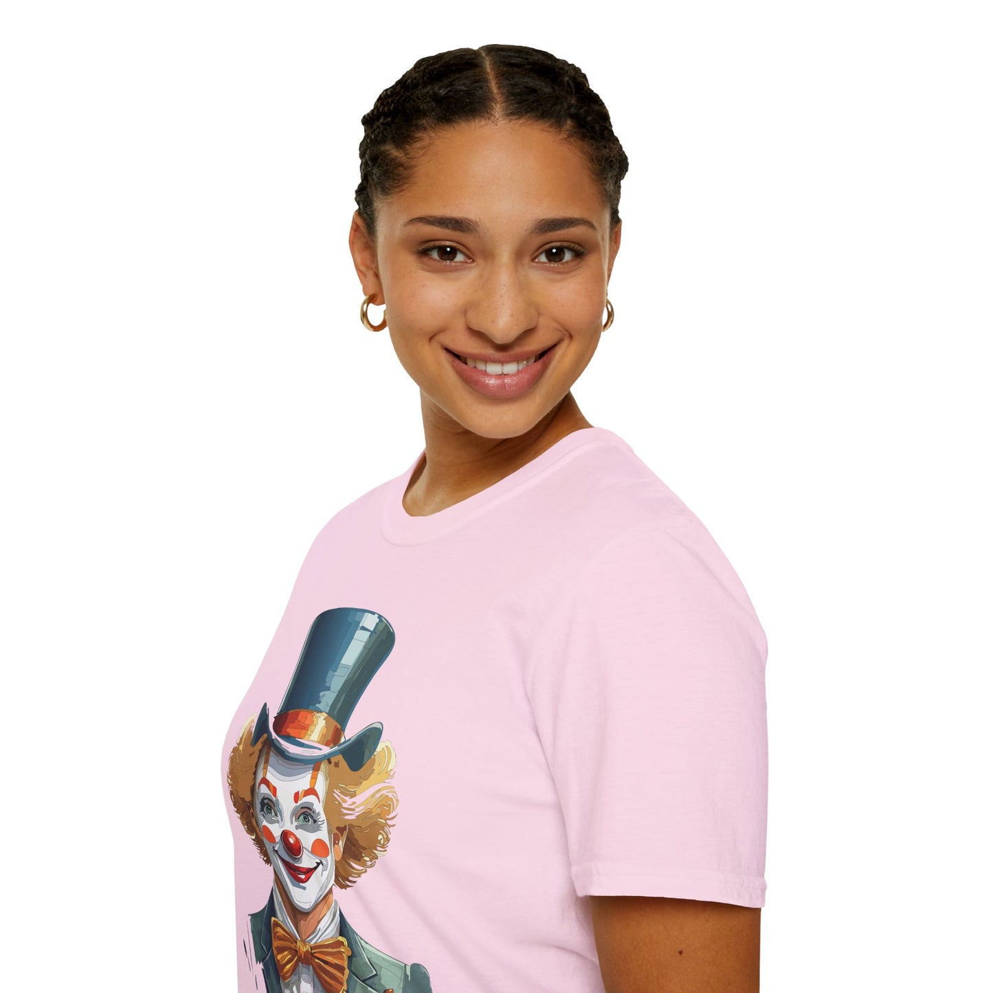 Clown Shirt, T Shirt with Clown, Funny Man Shirt, Tee Shirt with Funny Man, Circus Shirt, Shirt with Circus, Scary Man Shirt, Shirt with Scary Man