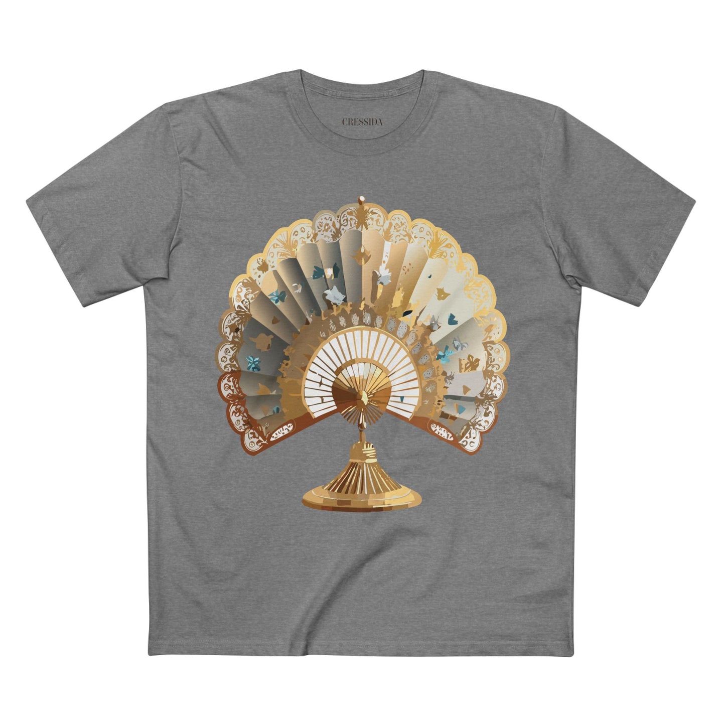 Fan shirt, Shirt with Fan, Tee Shirt with Antique Fan