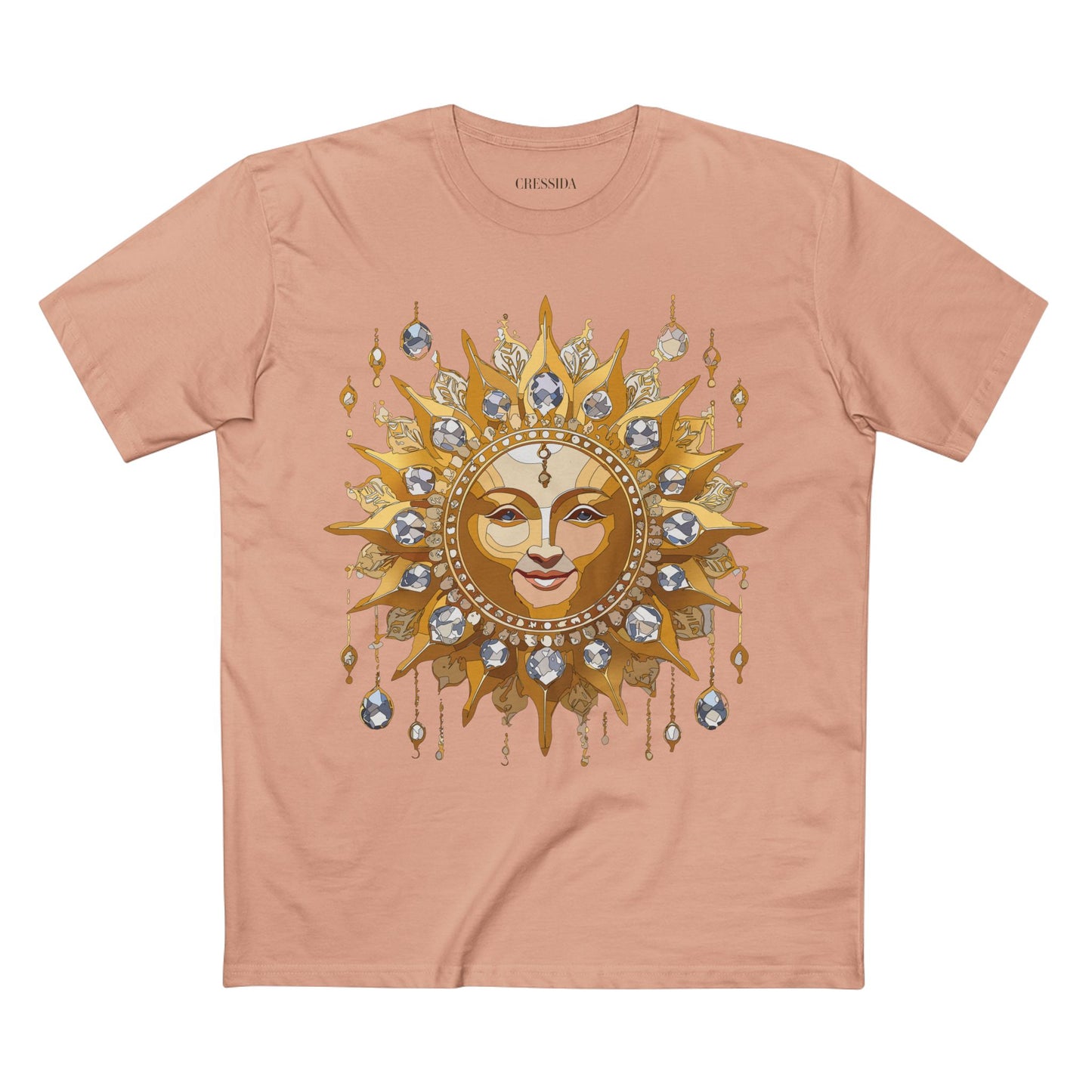 Sun Shirt, Shirt with Sun, Tee Shirt with Gold Sun