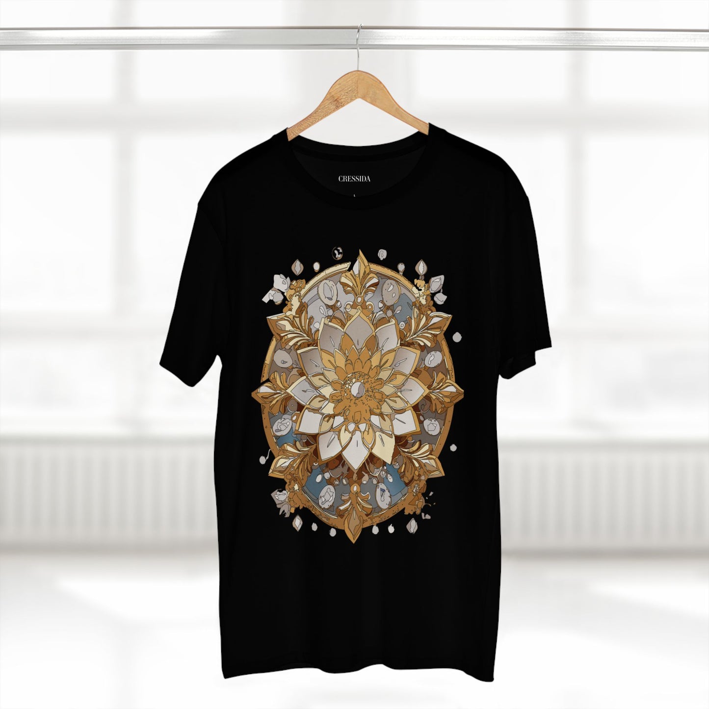 Floral Shirt, Shirt with Flower, Tee Shirt with Antique Flower
