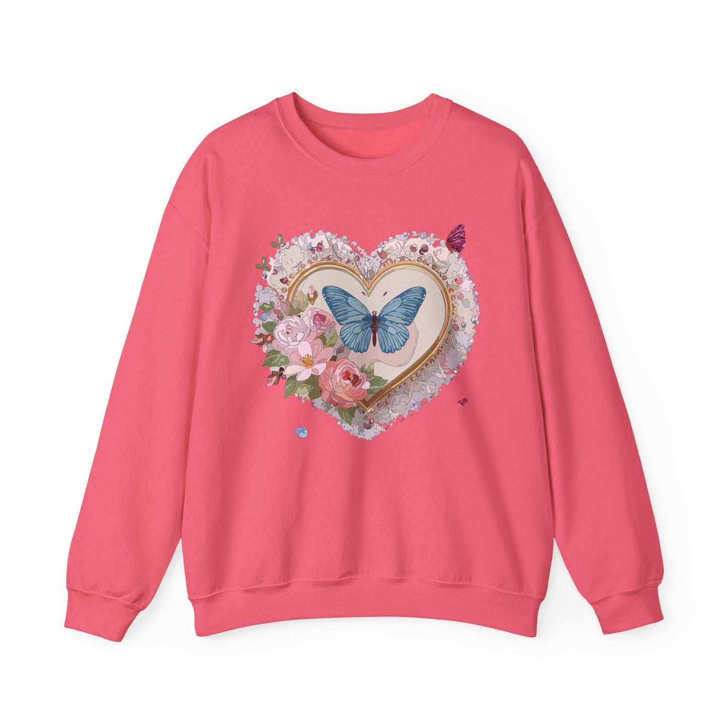 Floral Heart Sweatshirt, Floral Love Sweatshirt, Valentine's Day Sweatshirt, Heart Floral Sweatshirt