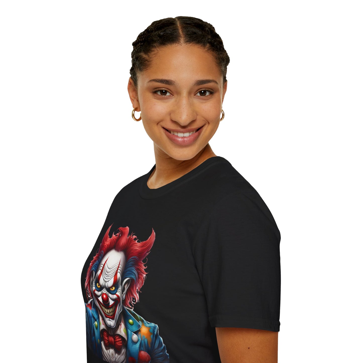 Clown Shirt, T Shirt with Clown, Funny Man Shirt, Tee Shirt with Funny Man, Circus Shirt, Shirt with Circus, Scary Man Shirt, Shirt with Scary Man