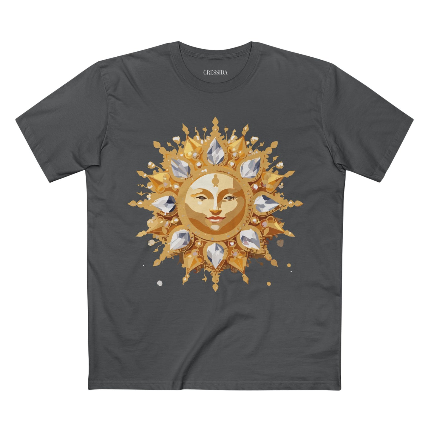 Sun Shirt, Shirt with Sun, Tee Shirt with Gold Sun