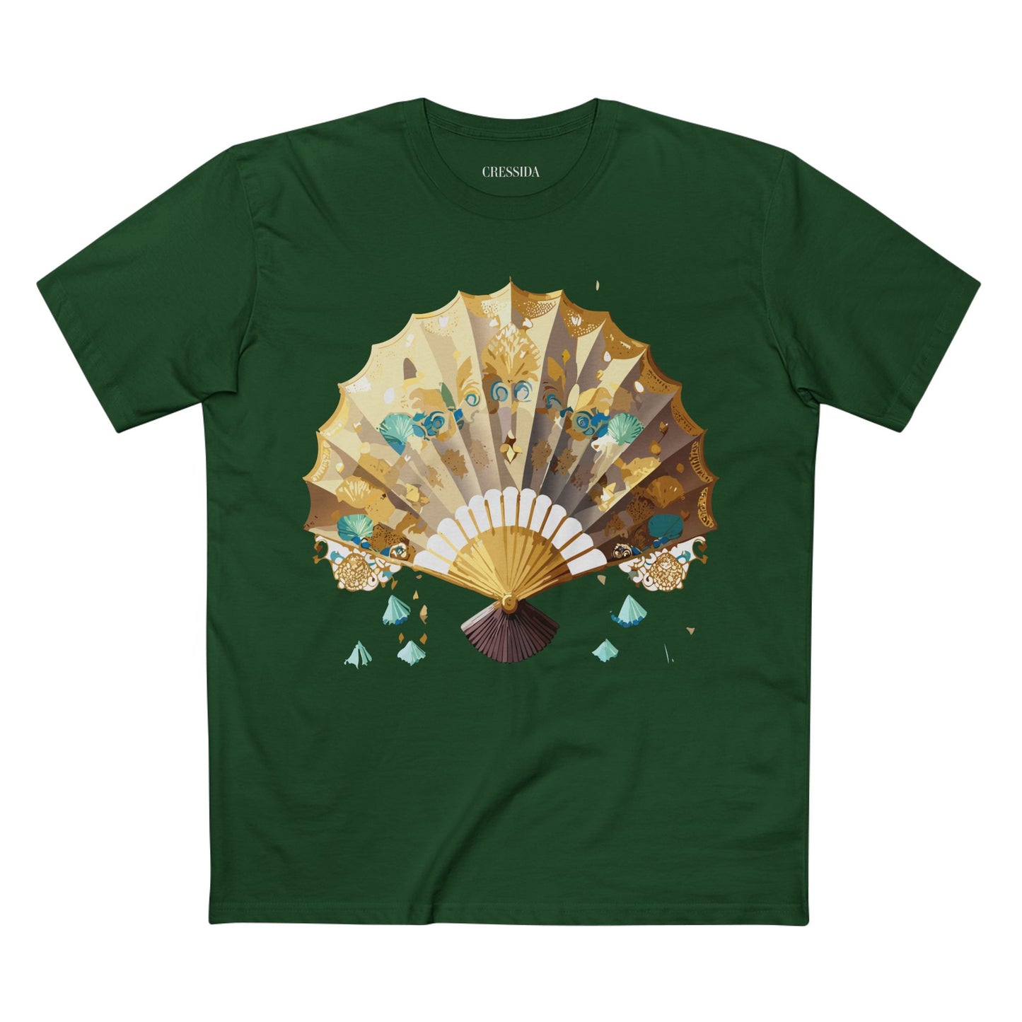 Fan shirt, Shirt with Fan, Tee Shirt with Antique Fan