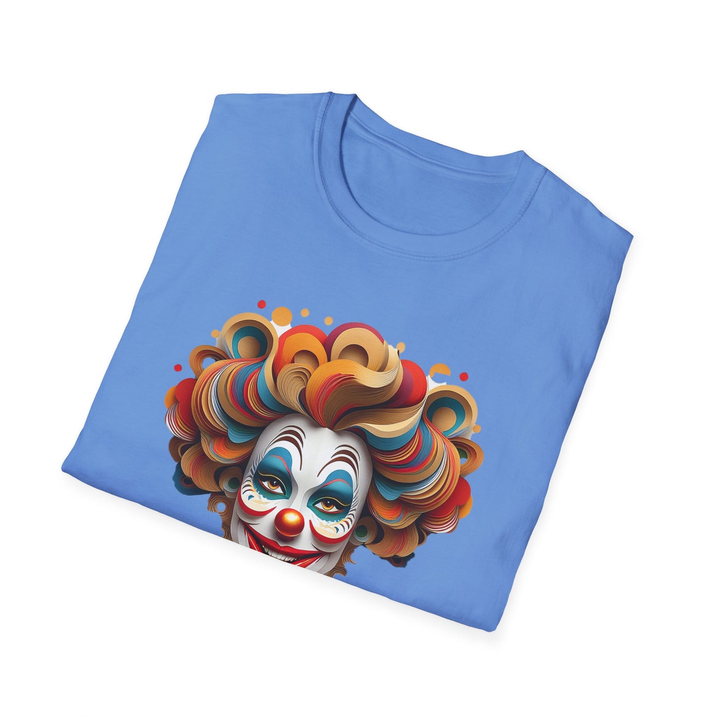 Clown Shirt, T Shirt with Clown, Funny Man Shirt, Tee Shirt with Funny Man, Circus Shirt, Shirt with Circus, Scary Man Shirt, Shirt with Scary Man