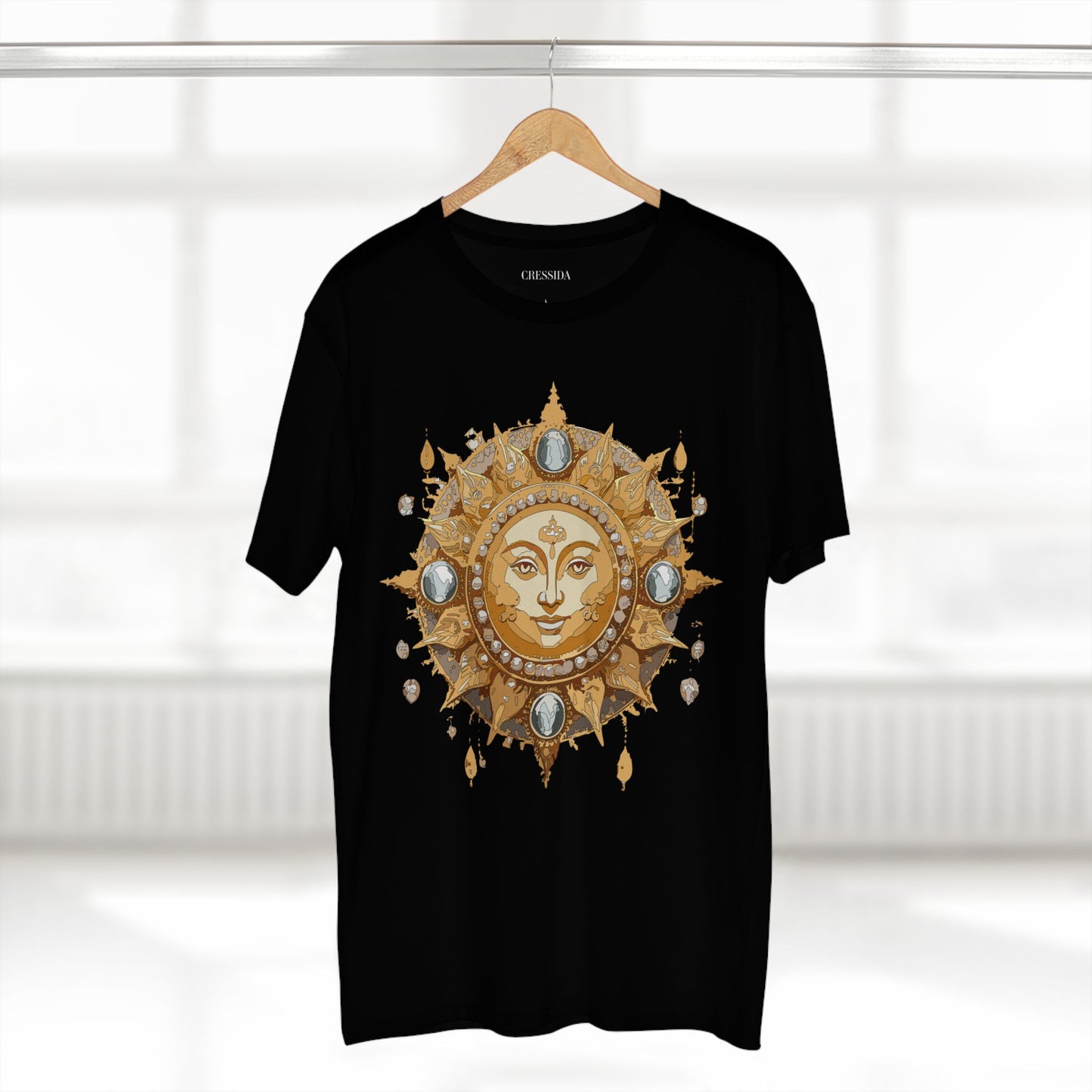 Sun Shirt, Shirt with Sun, Tee Shirt with Gold Sun