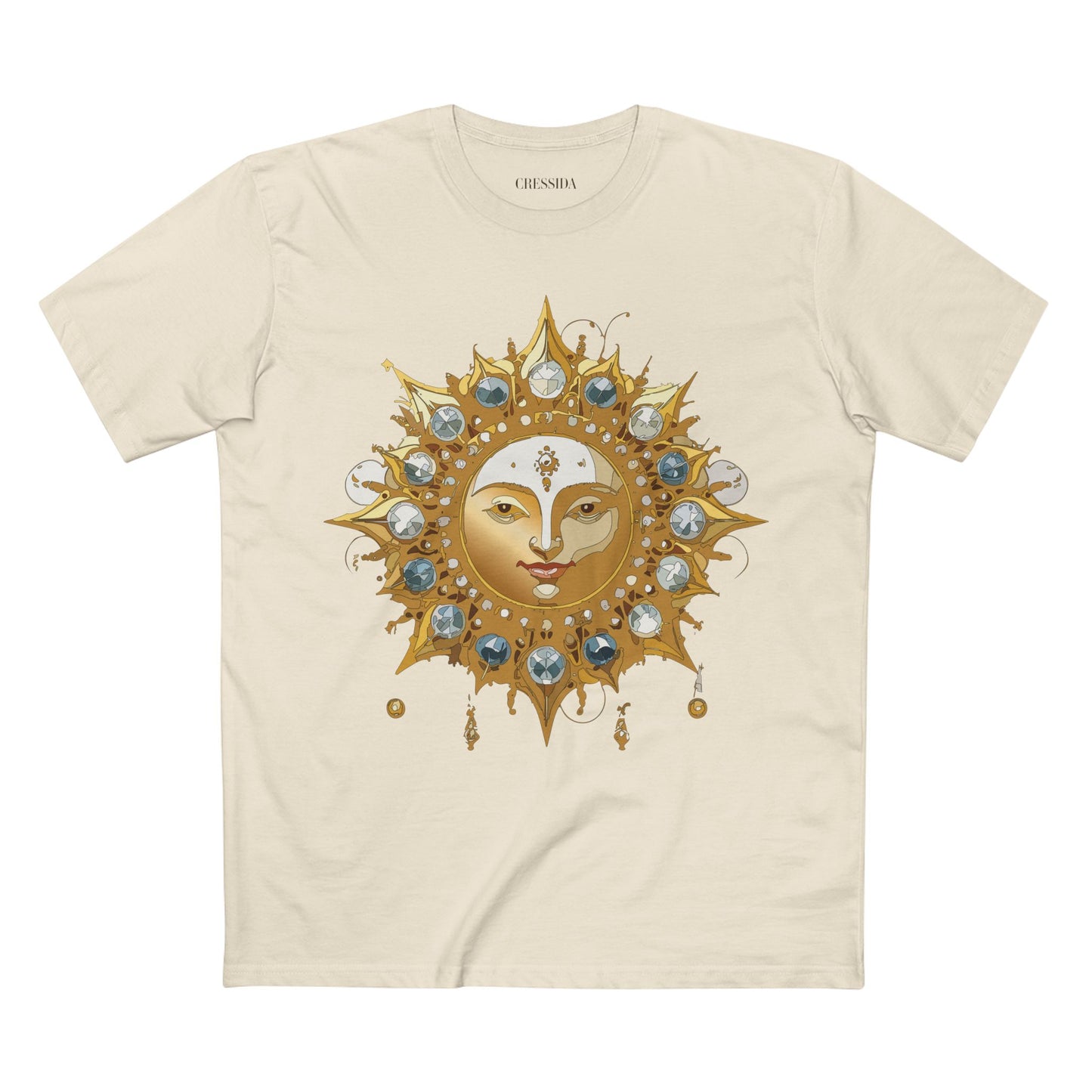 Sun Shirt, Shirt with Sun, Tee Shirt with Gold Sun