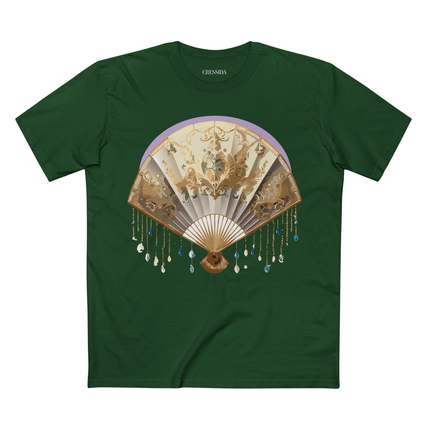 Fan shirt, Shirt with Fan, Tee Shirt with Antique Fan