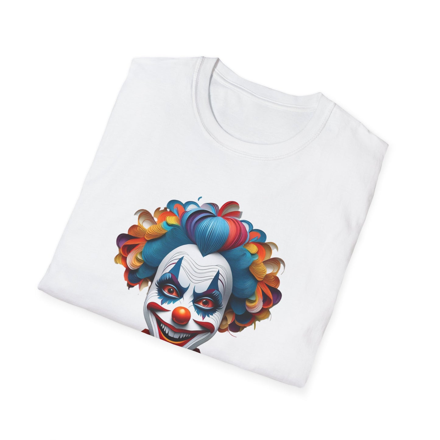 Clown Shirt, T Shirt with Clown, Funny Man Shirt, Tee Shirt with Funny Man, Circus Shirt, Shirt with Circus, Scary Man Shirt, Shirt with Scary Man