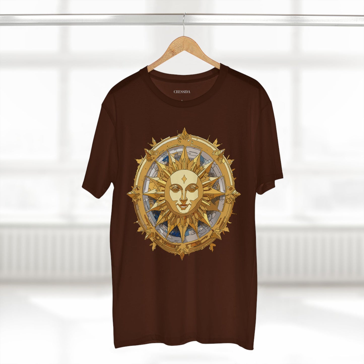 Sun Shirt, Shirt with Sun, Tee Shirt with Gold Sun