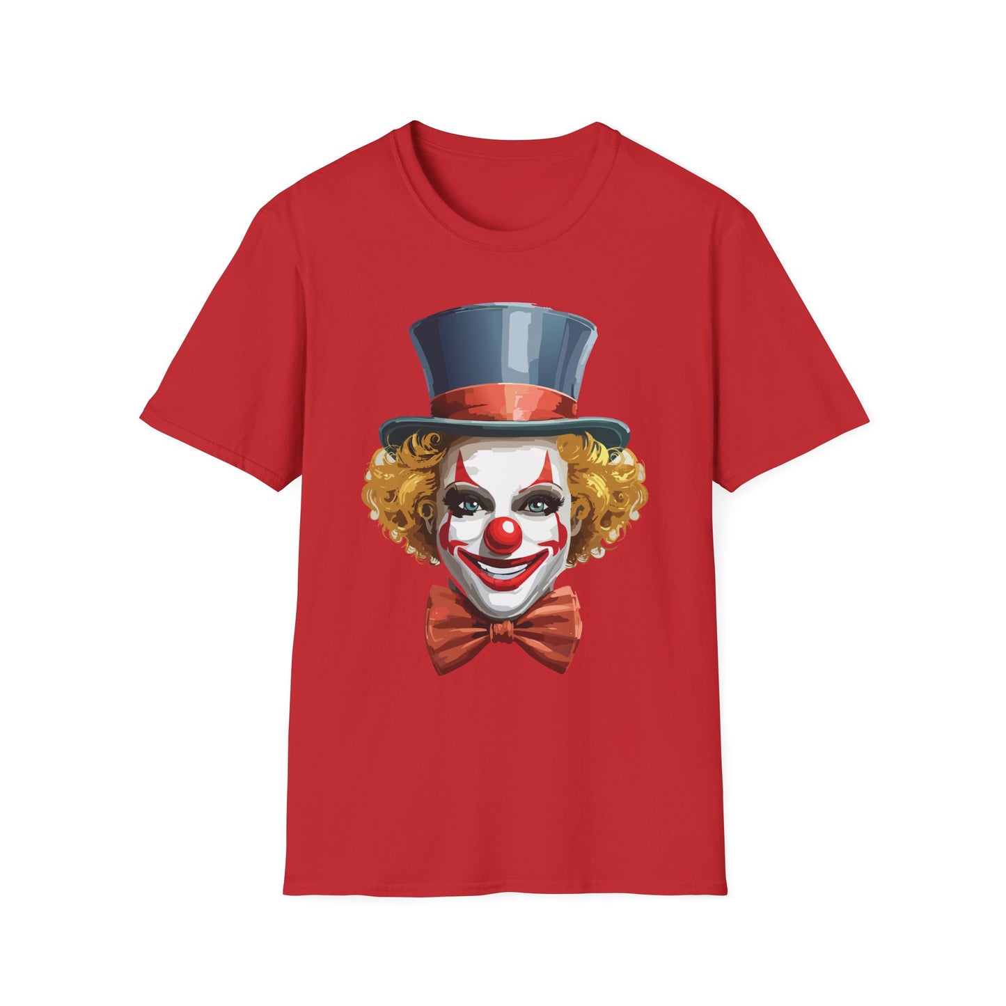 Clown Shirt, T Shirt with Clown, Funny Man Shirt, Tee Shirt with Funny Man, Circus Shirt, Shirt with Circus, Scary Man Shirt, Shirt with Scary Man