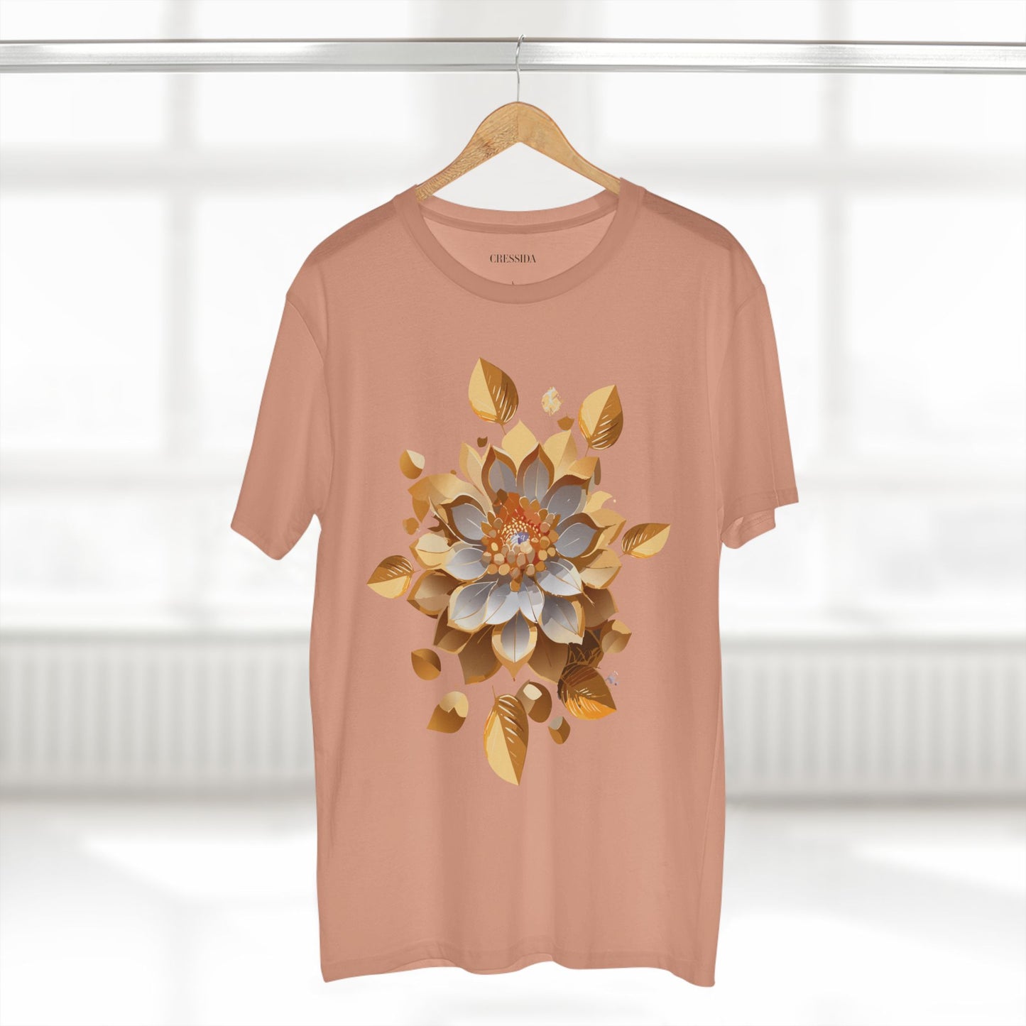 Floral Shirt, Shirt with Flower, Tee Shirt with Antique Flower