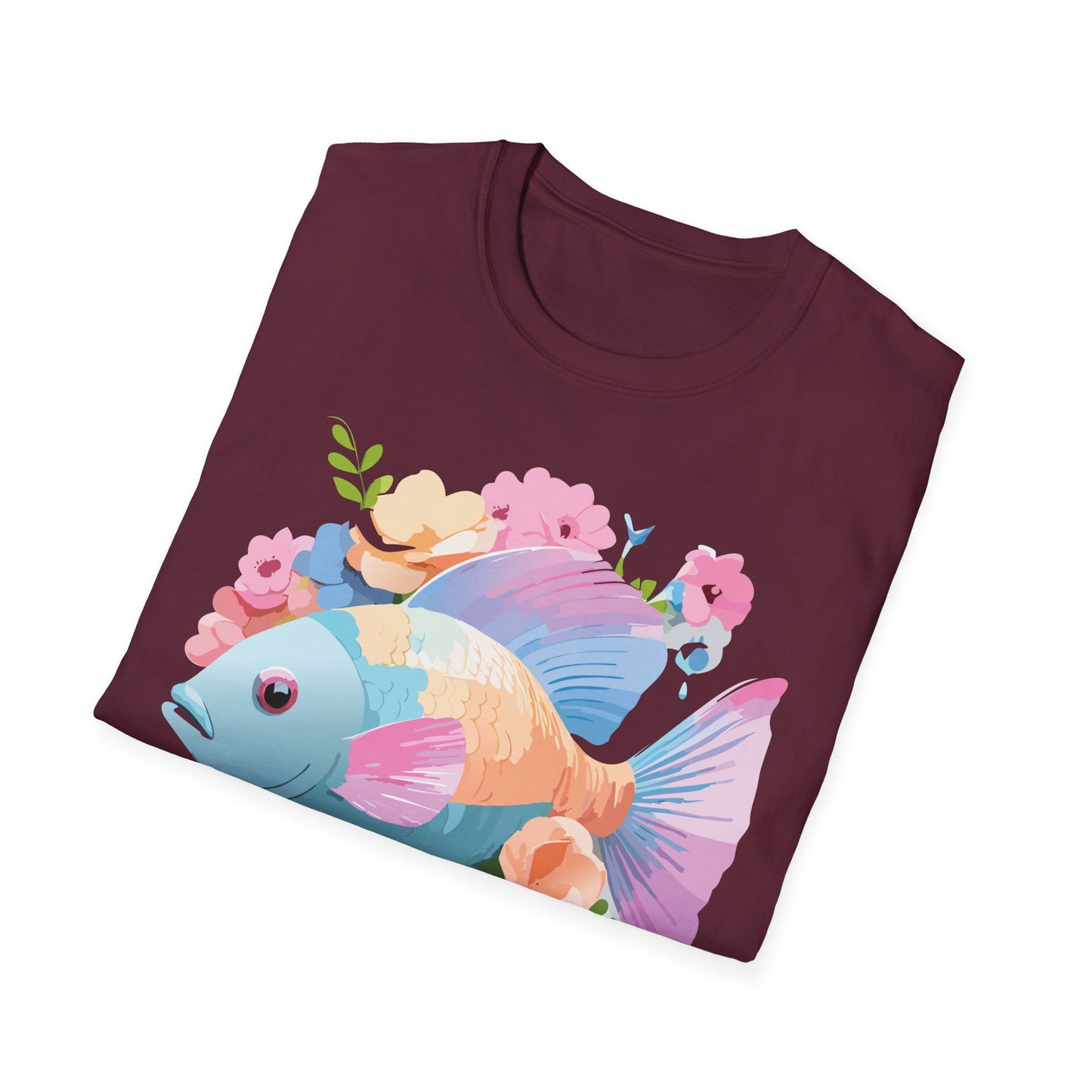 Fish Art Design Shirt, T Shirt with Fish, Graphic Shirt, Tee Shirt with Graphic Design, Shirt with Fish Graphic Art