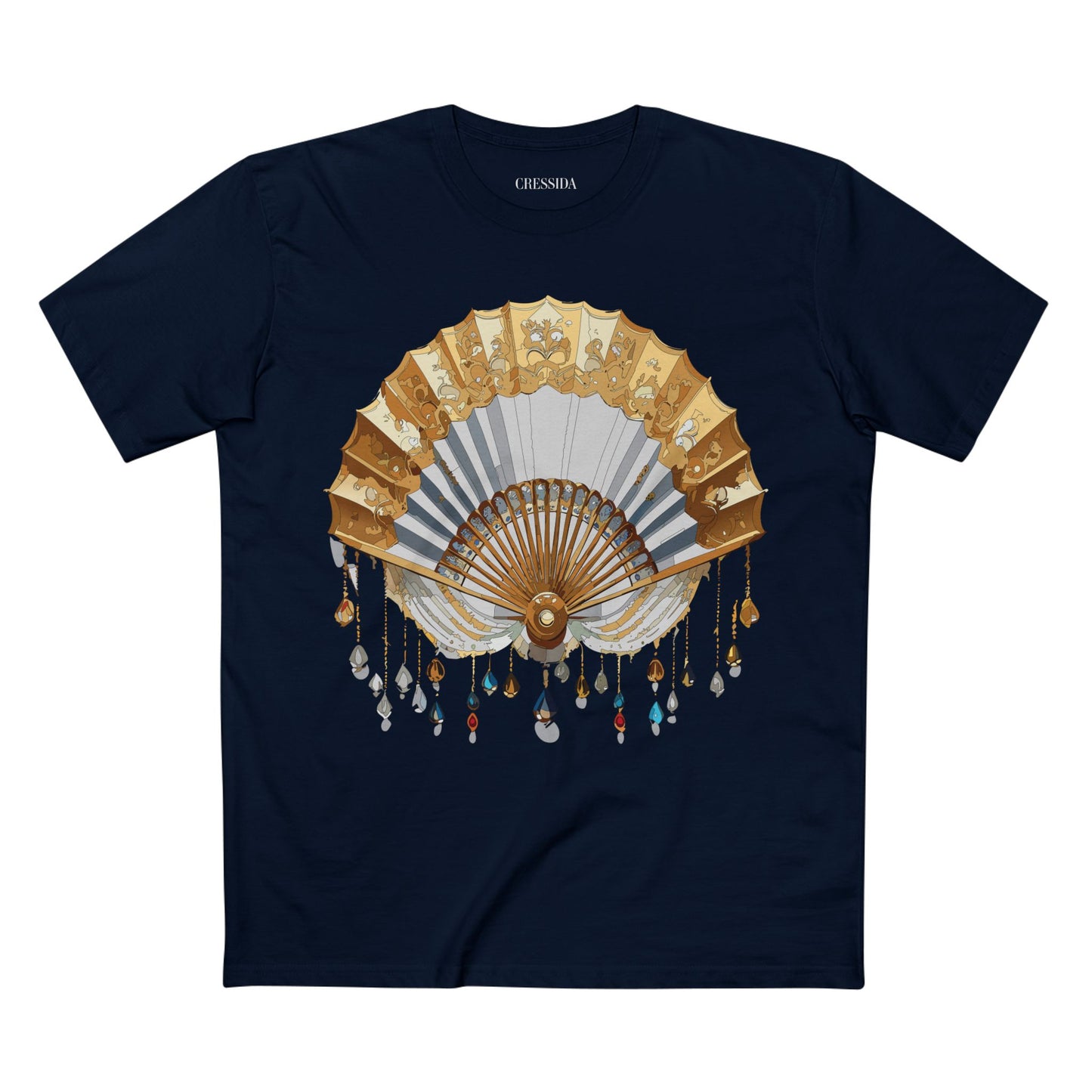 Fan shirt, Shirt with Fan, Tee Shirt with Antique Fan