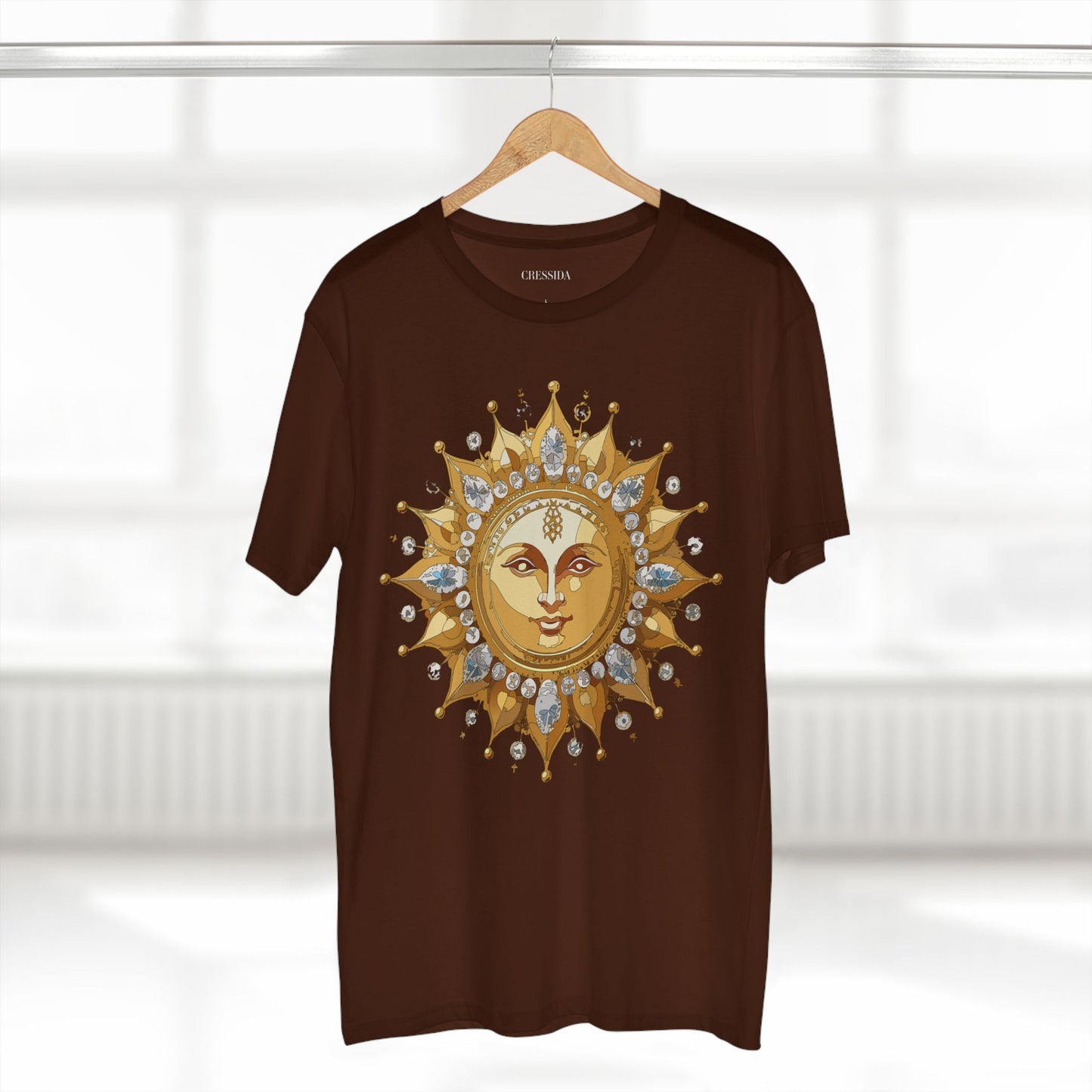 Sun Shirt, Shirt with Sun, Tee Shirt with Gold Sun