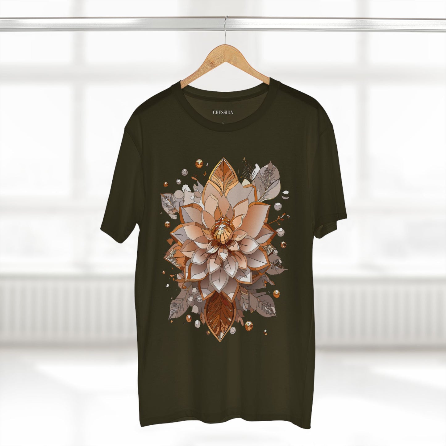 Floral Shirt, Shirt with Flower, Tee Shirt with Antique Flower