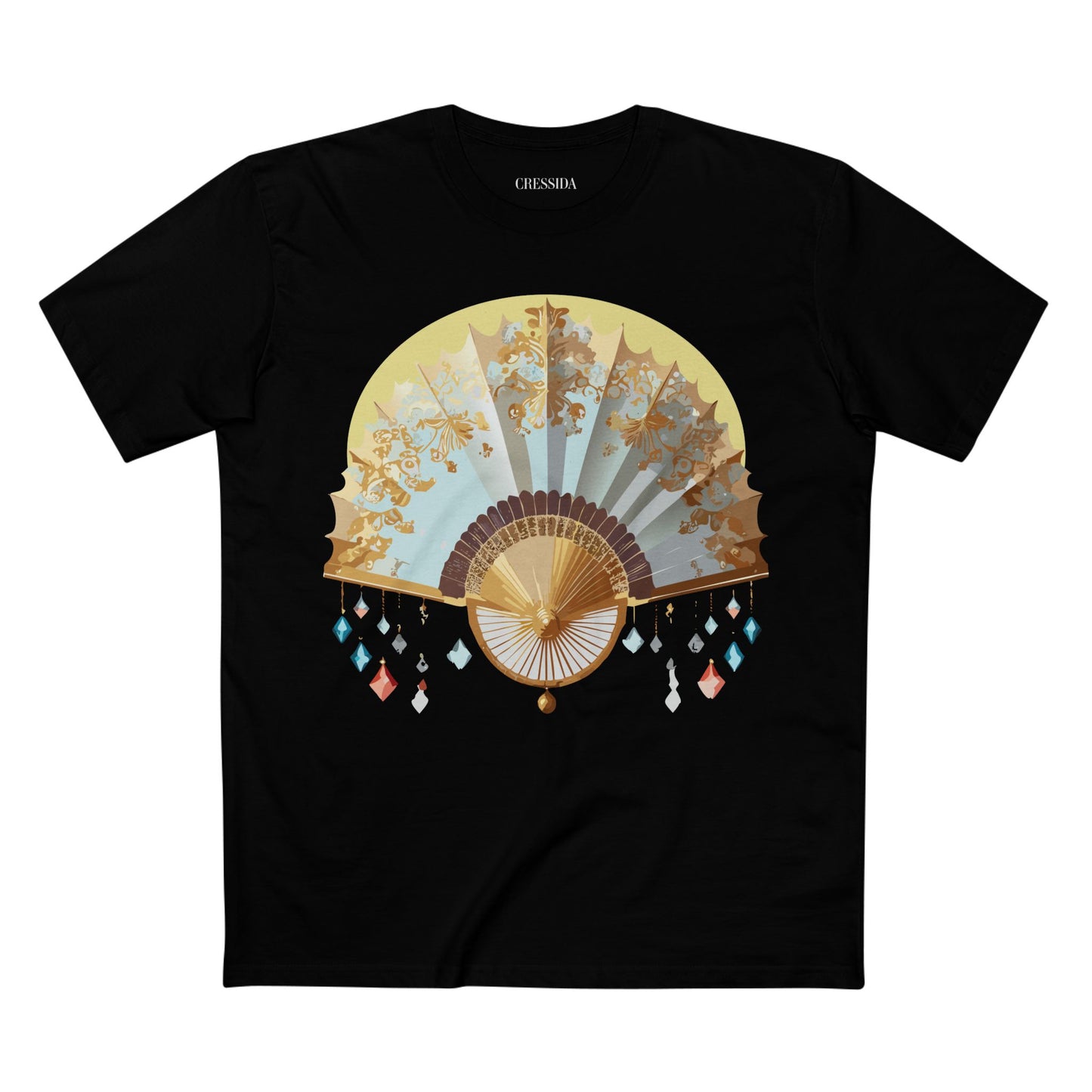 Fan shirt, Shirt with Fan, Tee Shirt with Antique Fan
