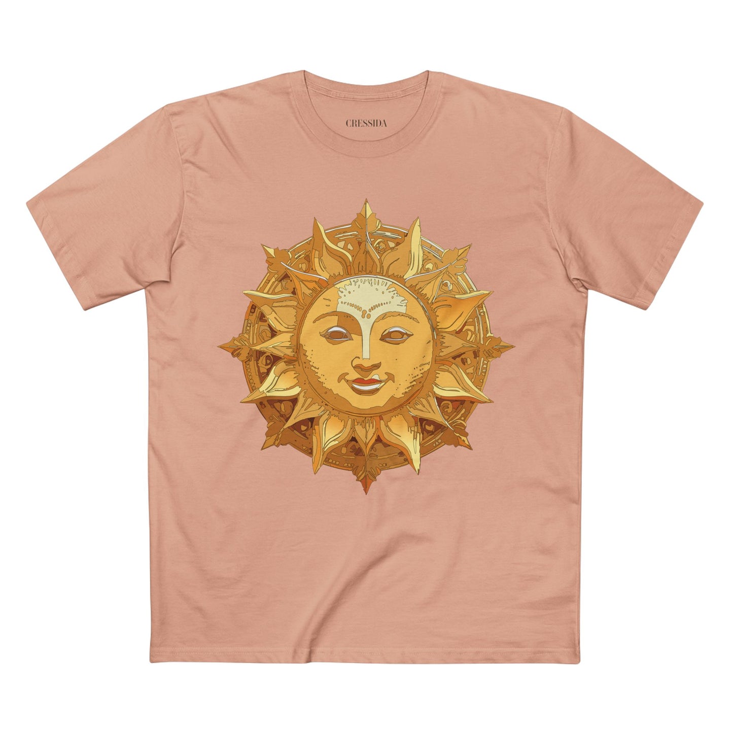 Sun Shirt, Shirt with Sun, Tee Shirt with Gold Sun