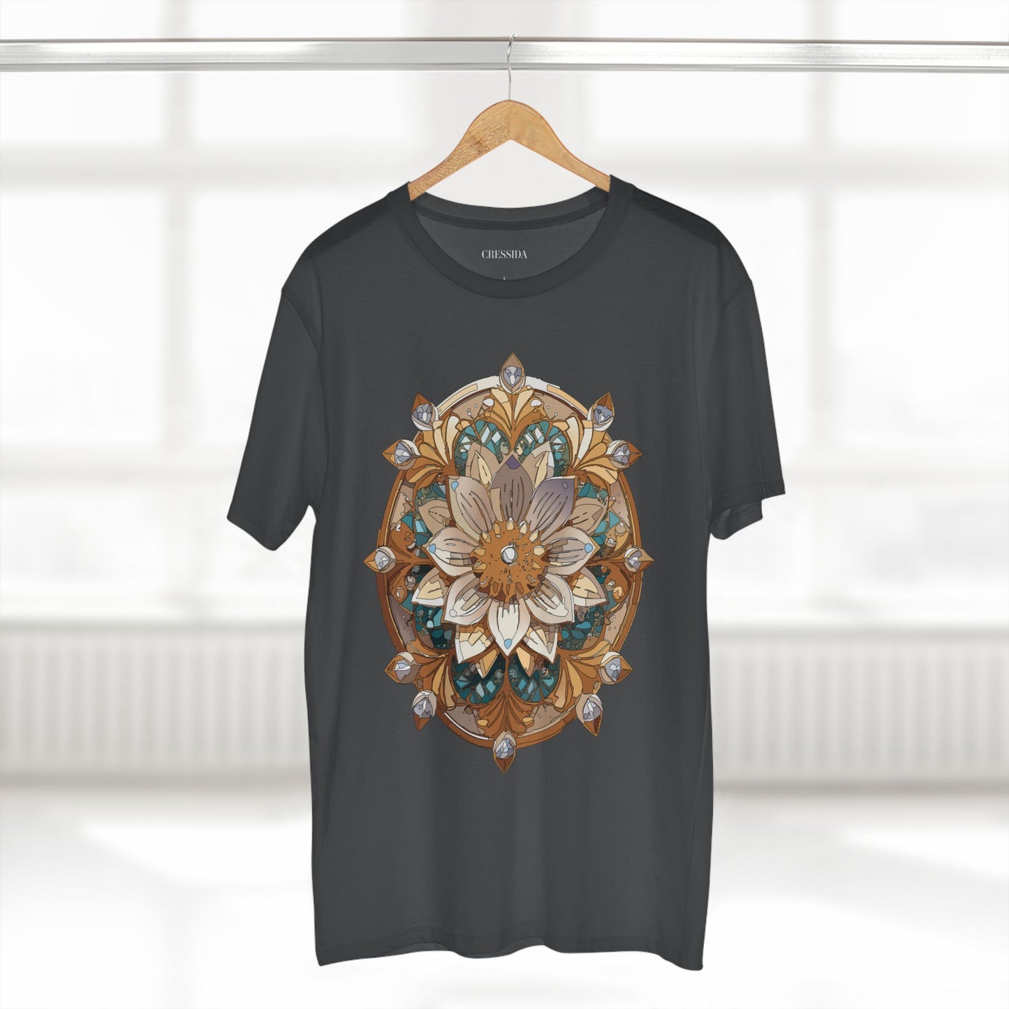 Floral Shirt, Shirt with Flower, Tee Shirt with Antique Flower