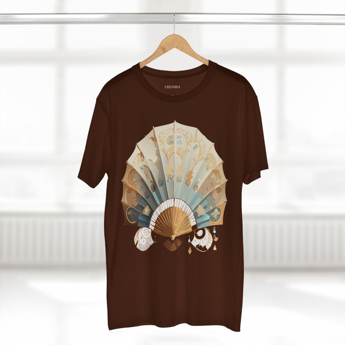 Fan shirt, Shirt with Fan, Tee Shirt with Antique Fan