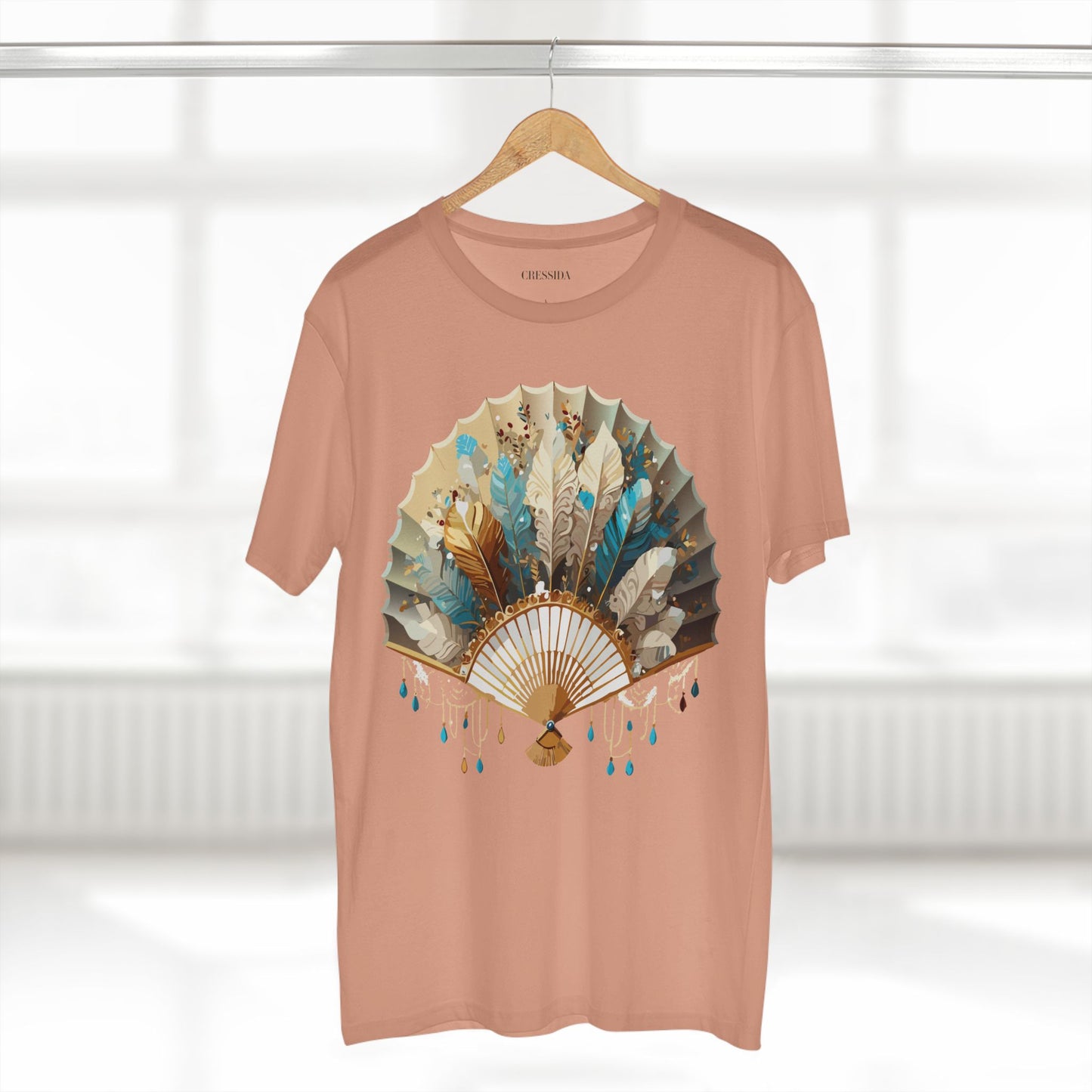 Fan shirt, Shirt with Fan, Tee Shirt with Antique Fan