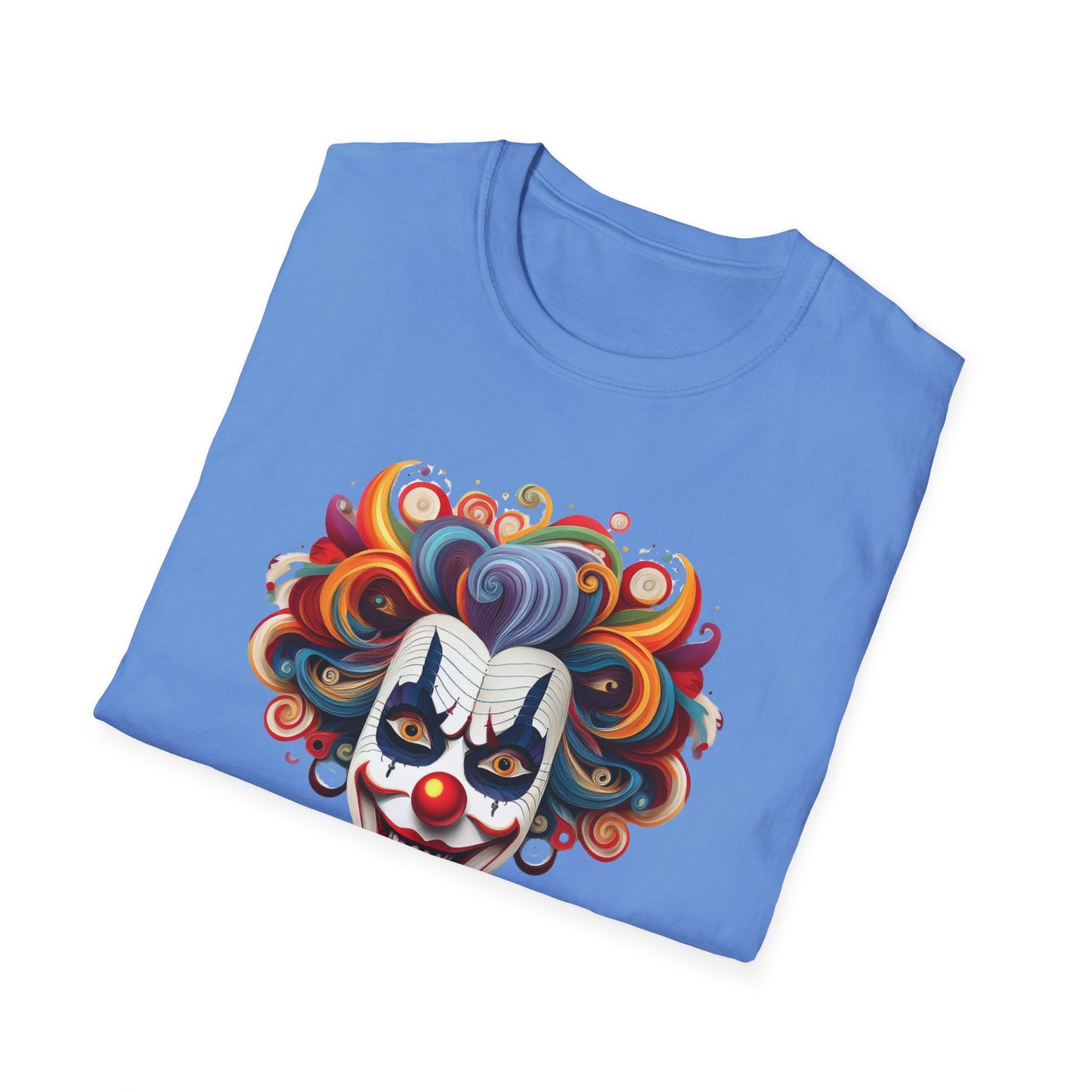 Clown Shirt, T Shirt with Clown, Funny Man Shirt, Tee Shirt with Funny Man, Circus Shirt, Shirt with Circus, Scary Man Shirt, Shirt with Scary Man