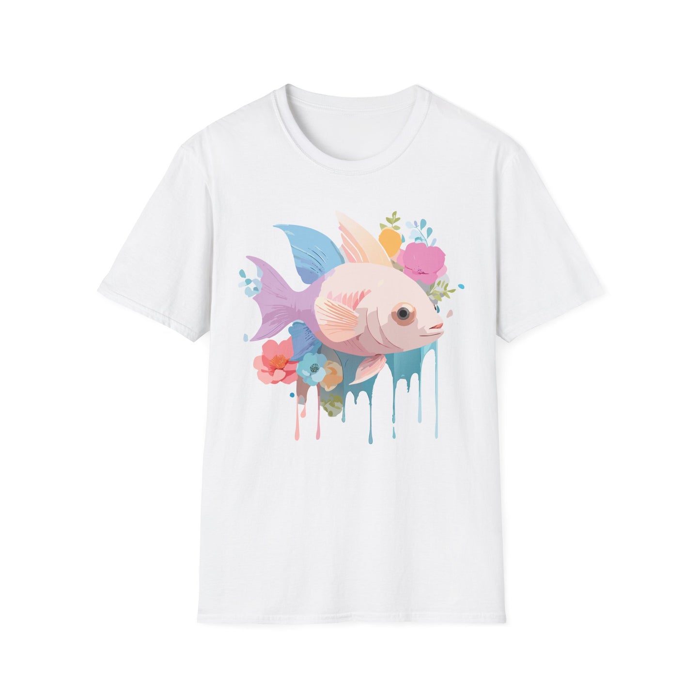 Fish Art Design Shirt, T Shirt with Fish, Graphic Shirt, Tee Shirt with Graphic Design, Shirt with Fish Graphic Art