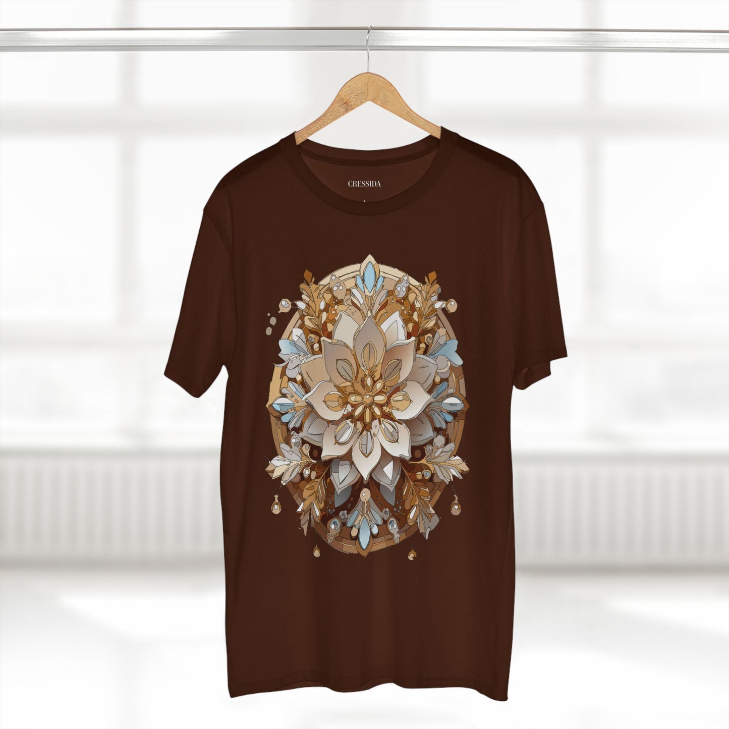 Floral Shirt, Shirt with Flower, Tee Shirt with Antique Flower