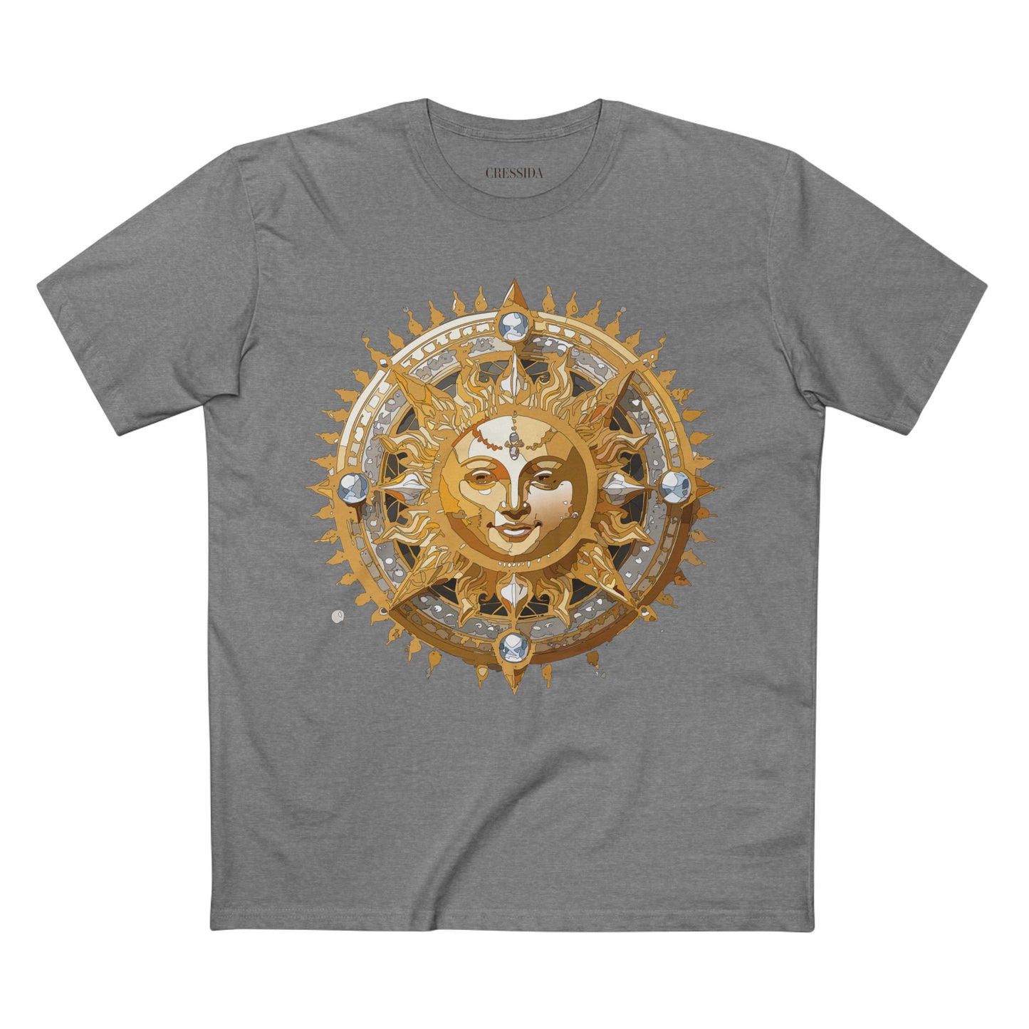 Sun Shirt, Shirt with Sun, Tee Shirt with Gold Sun
