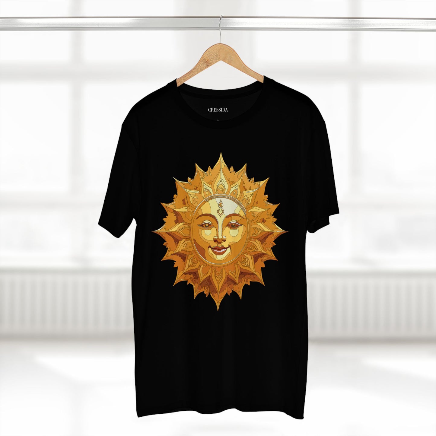 Sun Shirt, Shirt with Sun, Tee Shirt with Gold Sun