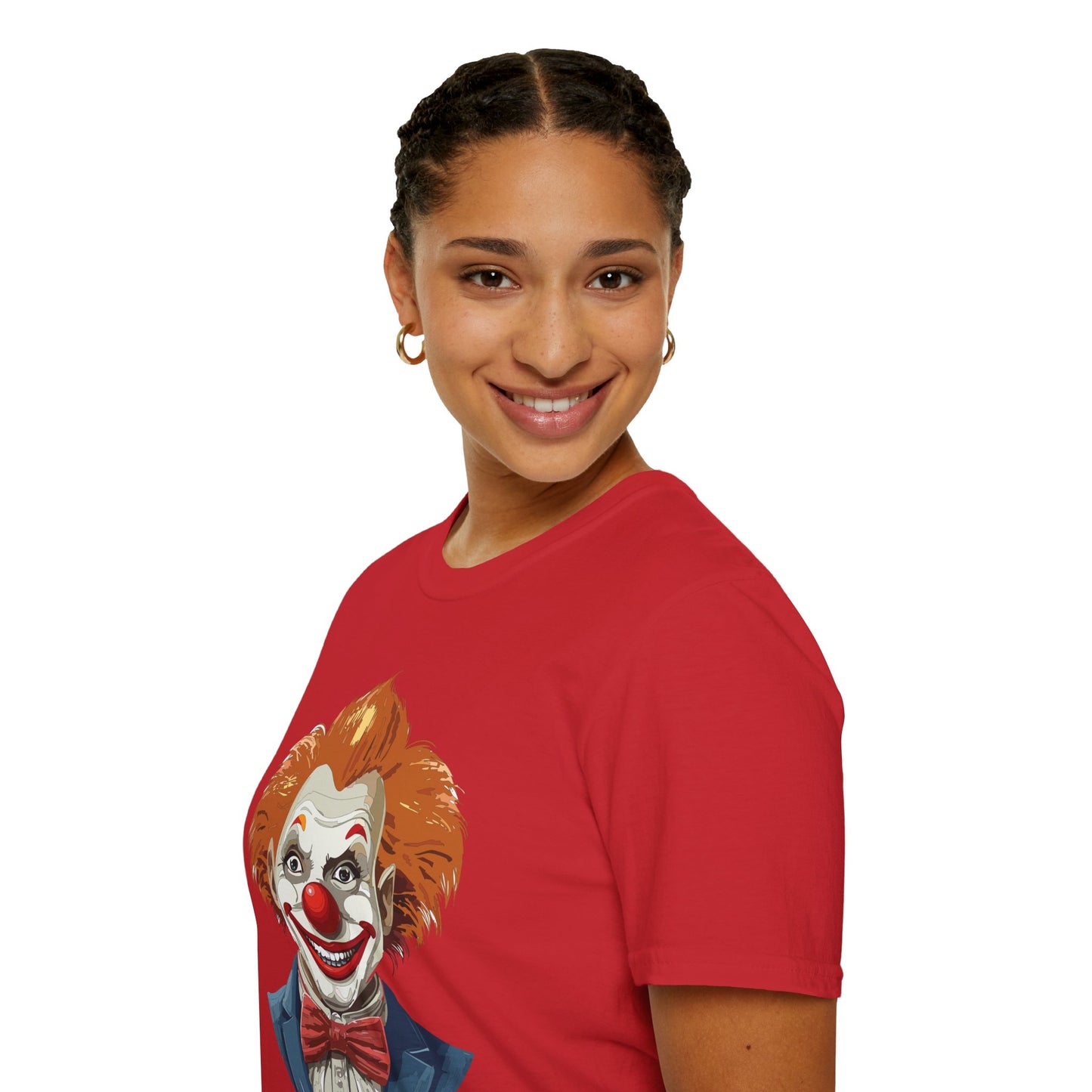 Clown Shirt, T Shirt with Clown, Funny Man Shirt, Tee Shirt with Funny Man, Circus Shirt, Shirt with Circus, Scary Man Shirt, Shirt with Scary Man