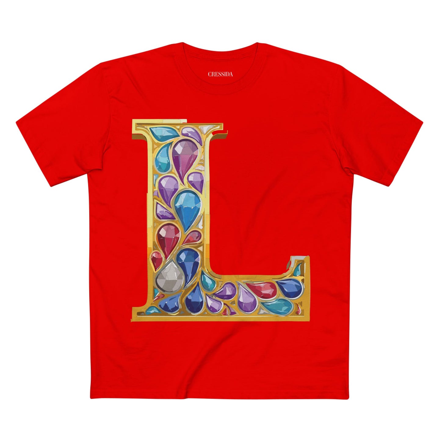 Letter Shirt, Shirt with Letters, Tee Shirt with Gold Letters