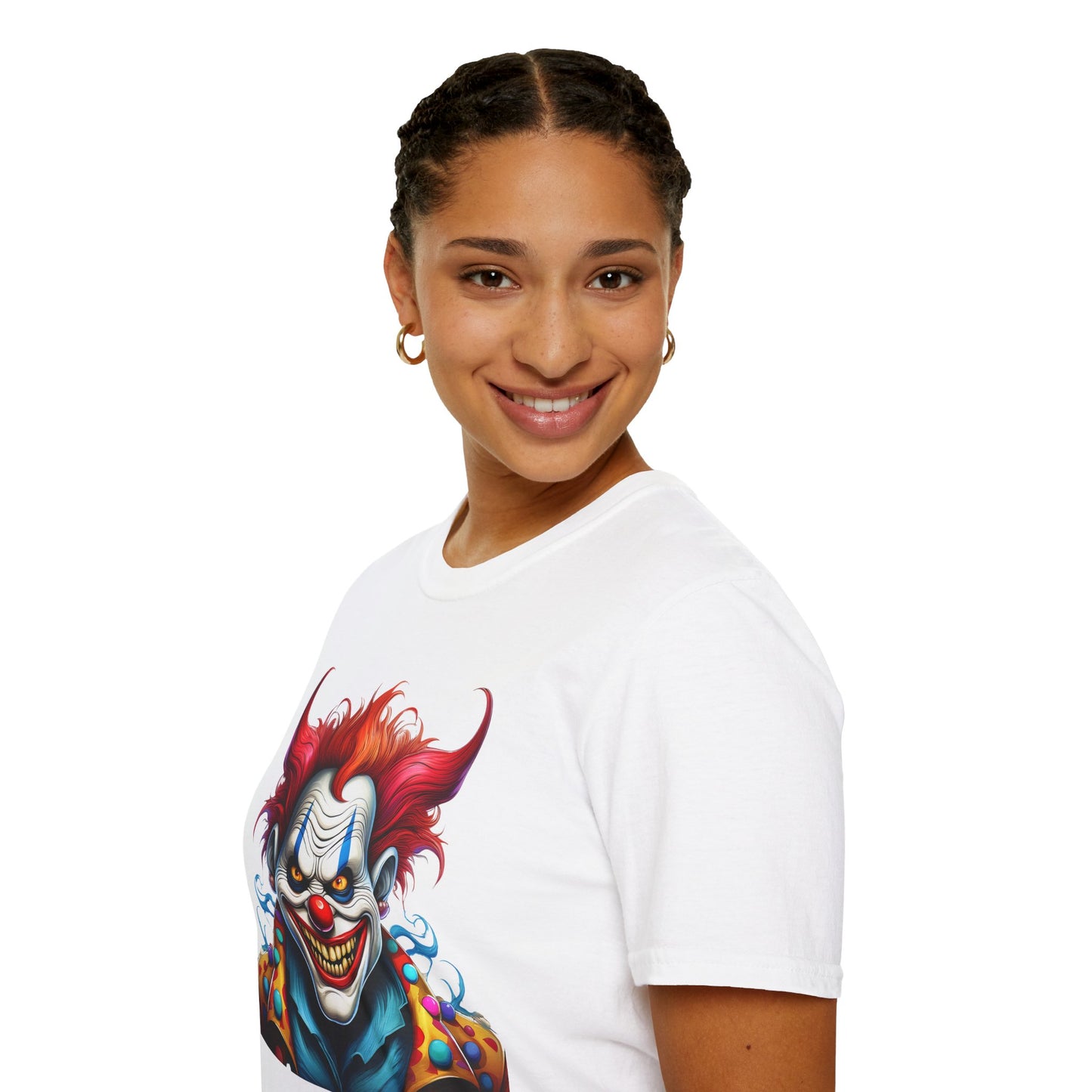 Clown Shirt, T Shirt with Clown, Funny Man Shirt, Tee Shirt with Funny Man, Circus Shirt, Shirt with Circus, Scary Man Shirt, Shirt with Scary Man