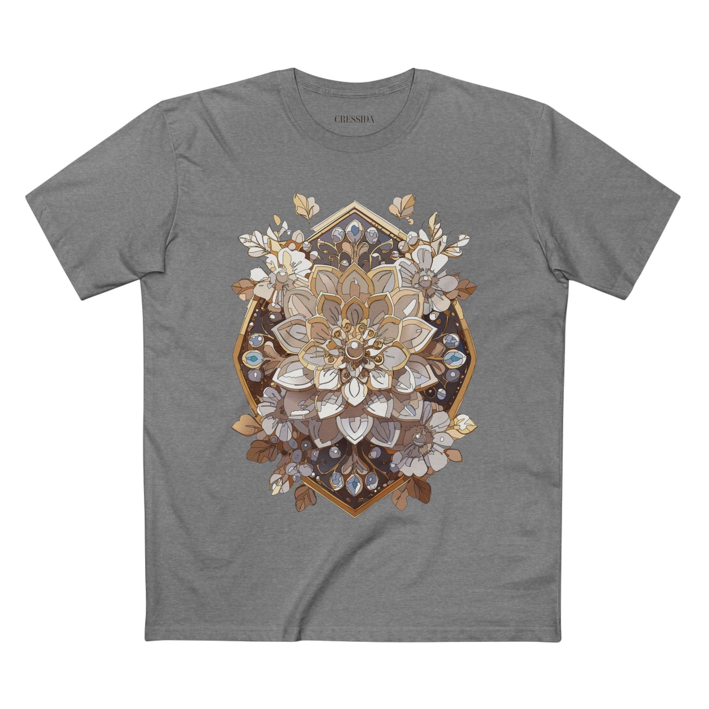 Floral Shirt, Shirt with Flower, Tee Shirt with Antique Flower