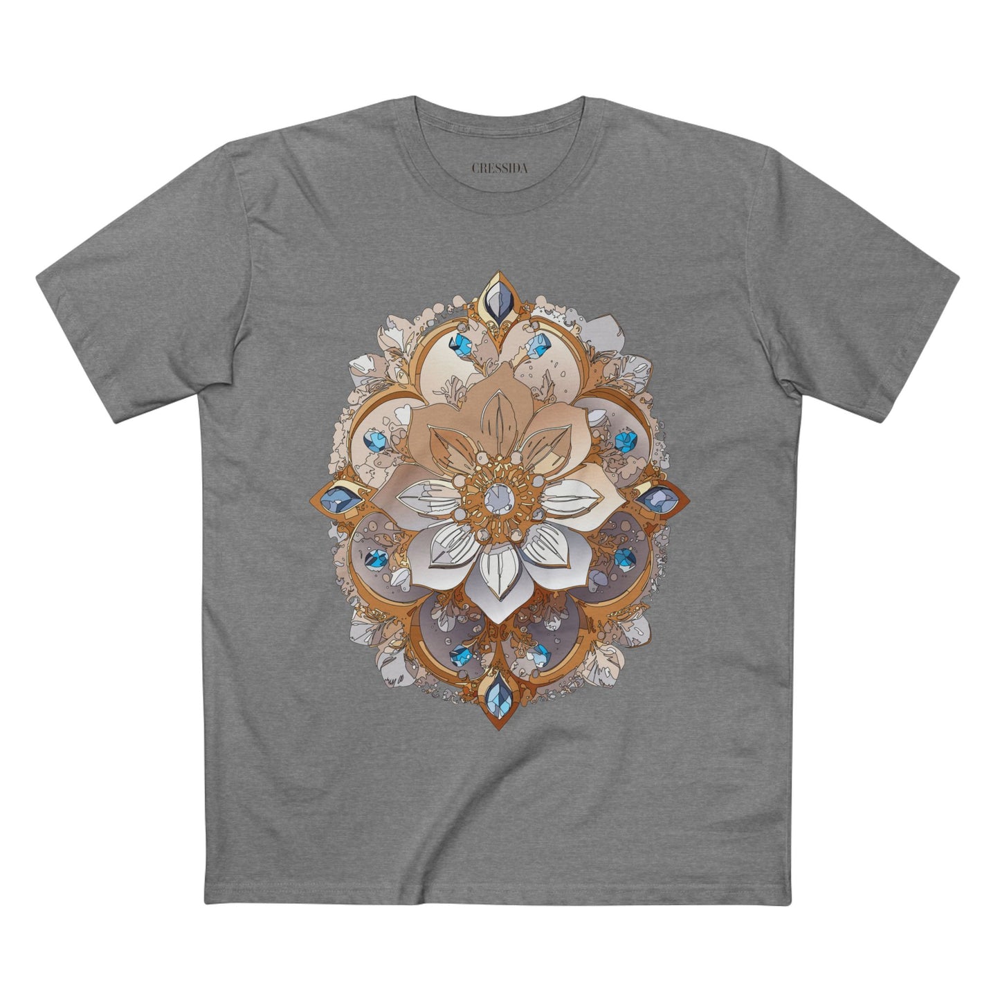 Floral Shirt, Shirt with Flower, Tee Shirt with Antique Flower