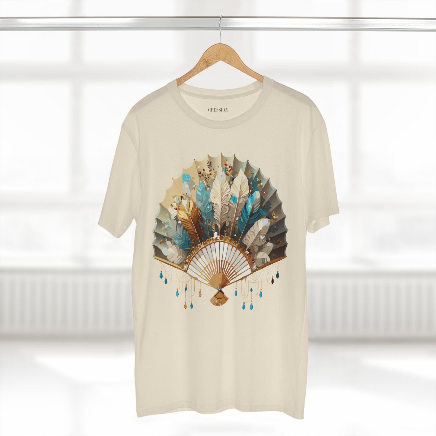 Fan shirt, Shirt with Fan, Tee Shirt with Antique Fan