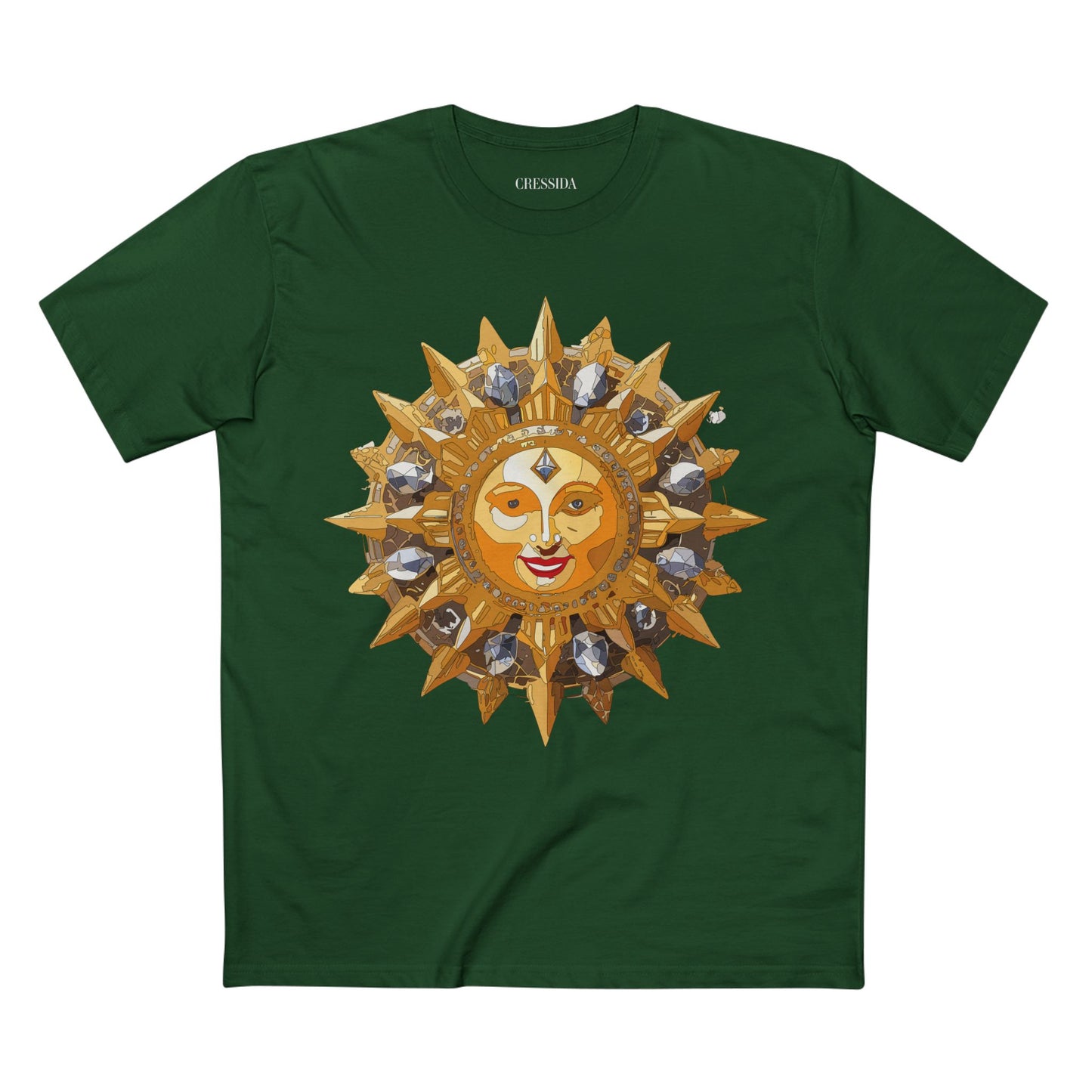 Sun Shirt, Shirt with Sun, Tee Shirt with Gold Sun