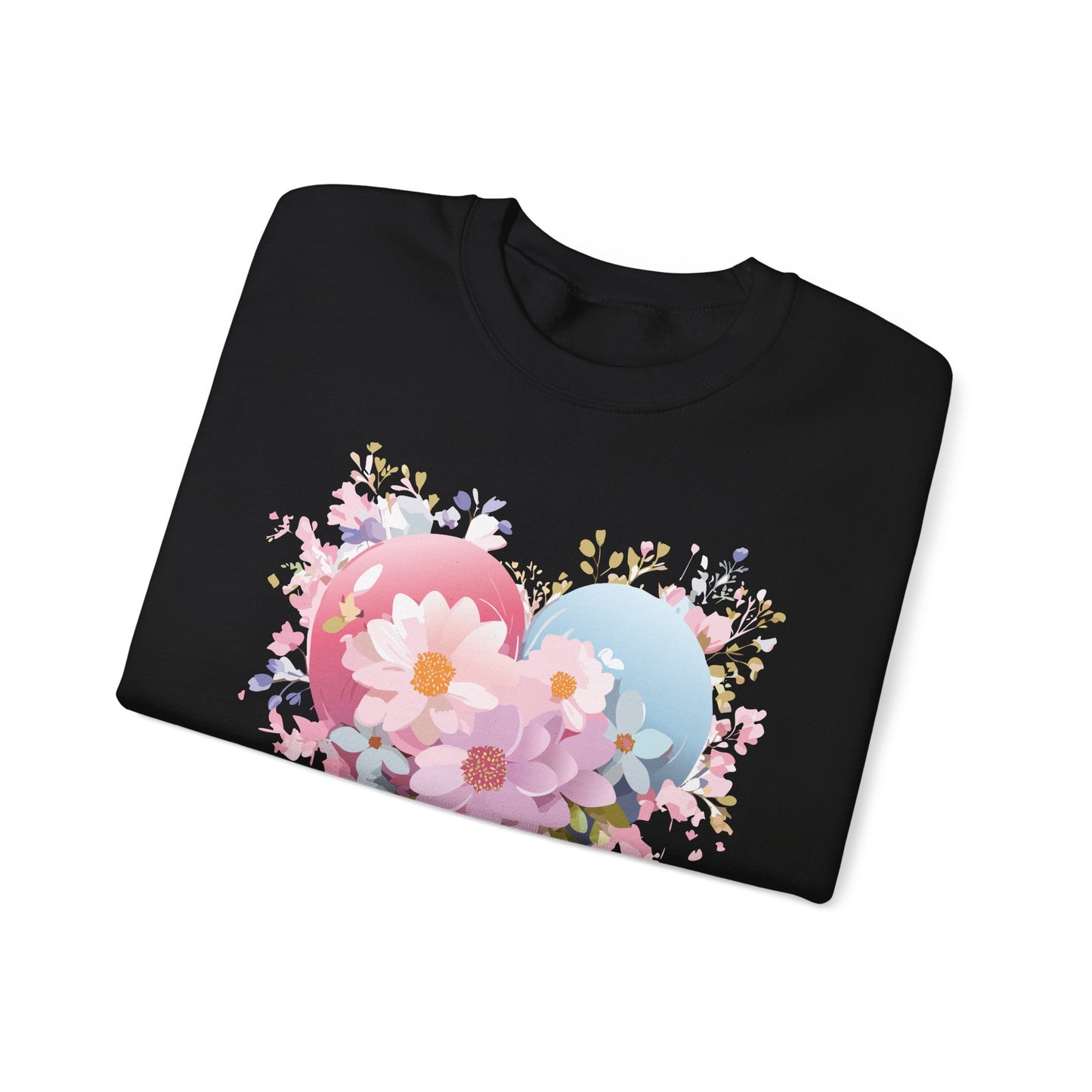 Floral Heart Sweatshirt, Floral Love Sweatshirt, Valentine's Day Sweatshirt, Heart Floral Sweatshirt