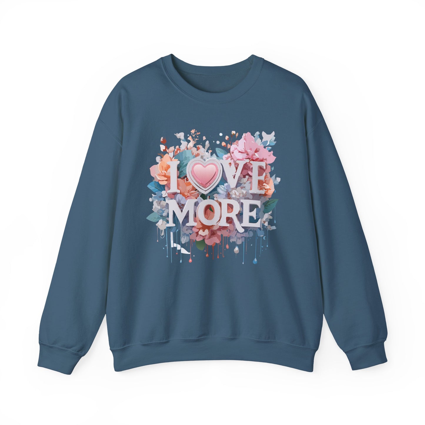 Floral Love Sweatshirt, Valentine's Day Sweatshirt, Love Flower Sweatshirt
