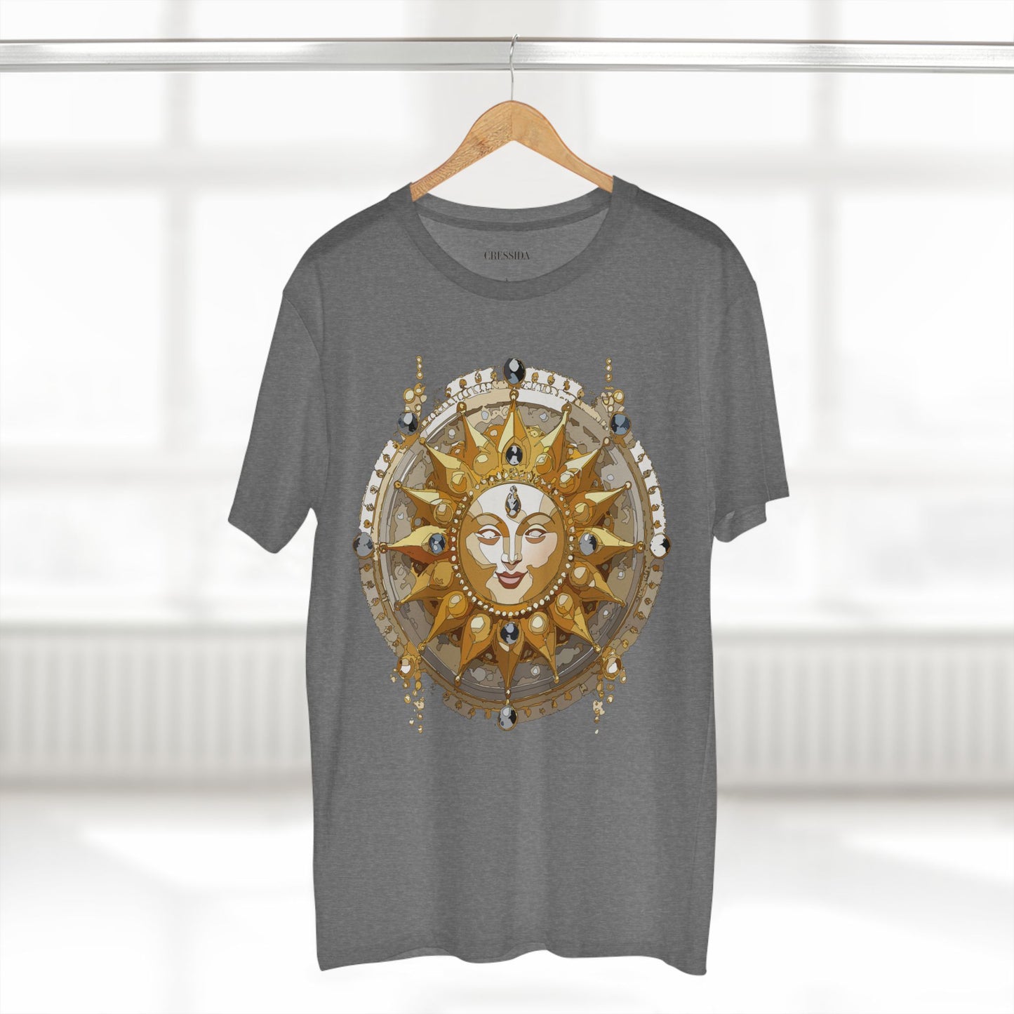 Sun Shirt, Shirt with Sun, Tee Shirt with Gold Sun