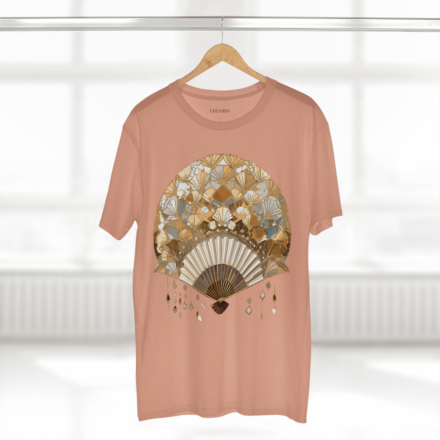 Fan shirt, Shirt with Fan, Tee Shirt with Antique Fan