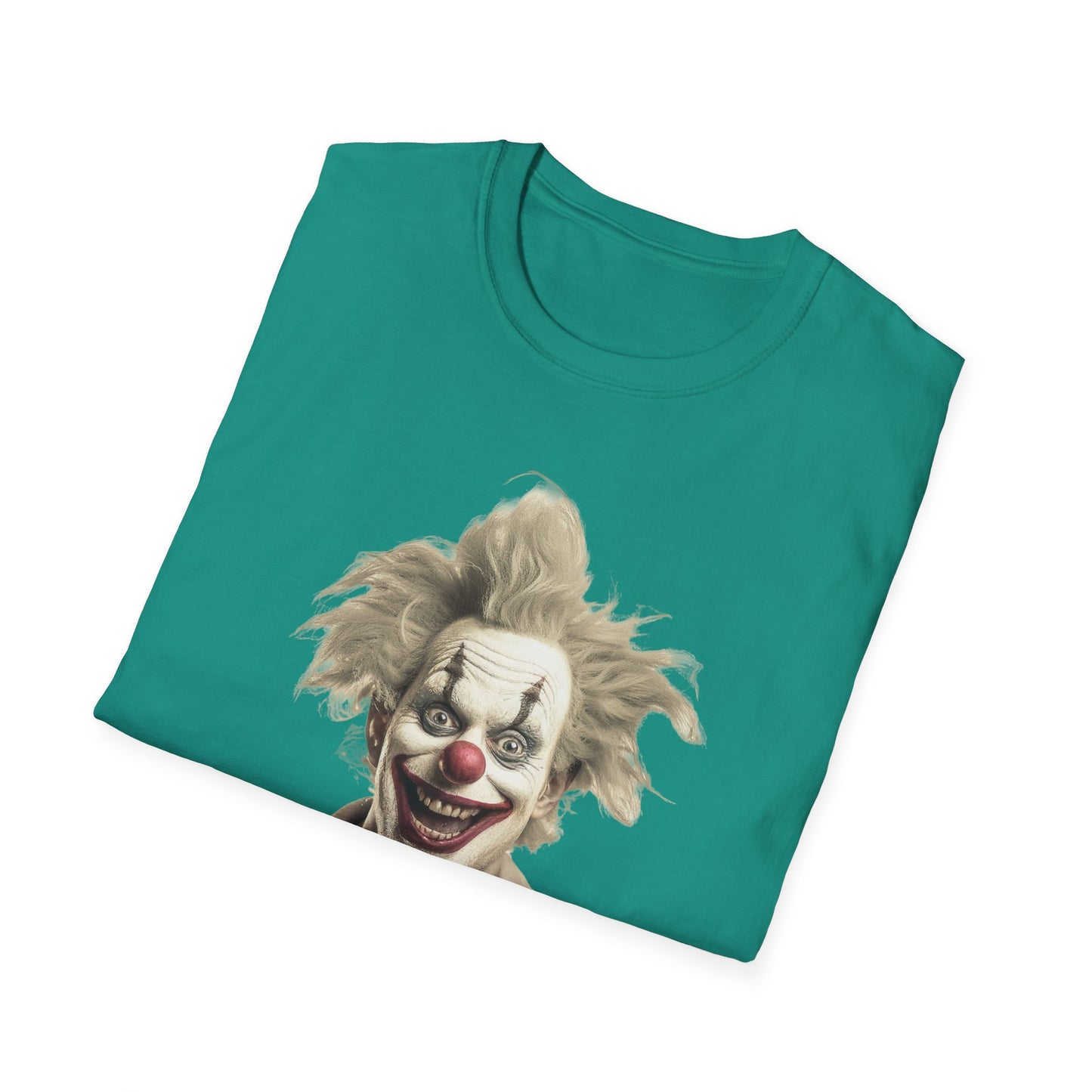 Clown Shirt, T Shirt with Clown, Funny Man Shirt, Tee Shirt with Funny Man, Circus Shirt, Shirt with Circus, Scary Man Shirt, Shirt with Scary Man