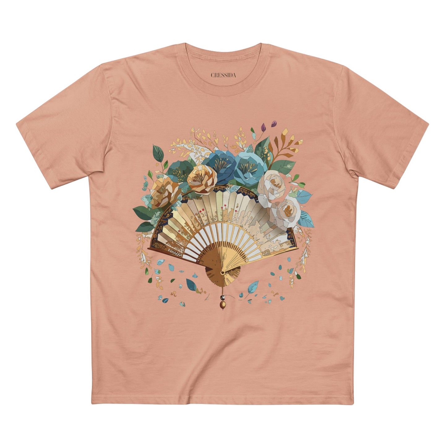 Fan shirt, Shirt with Fan, Tee Shirt with Antique Fan