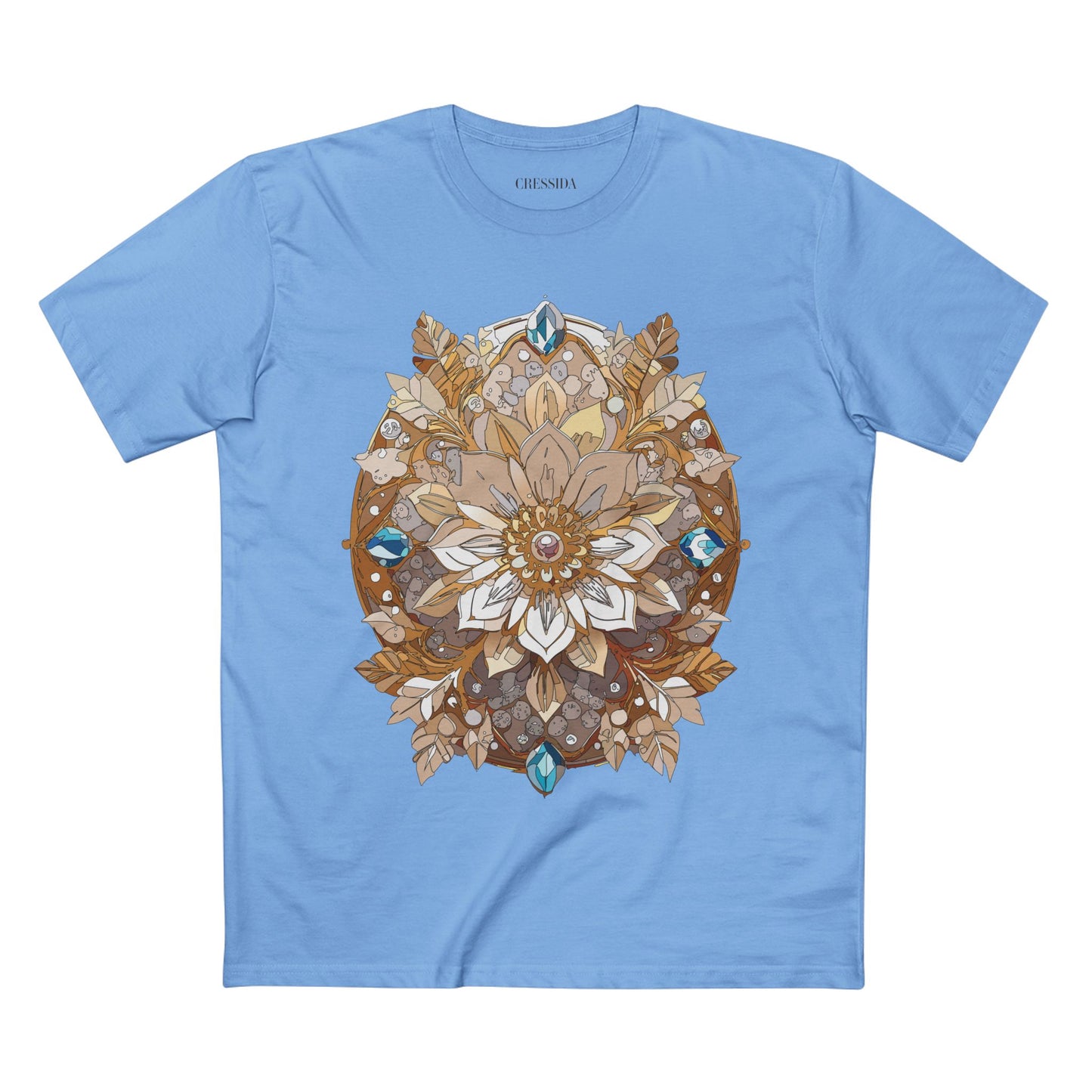 Floral Shirt, Shirt with Flower, Tee Shirt with Antique Flower