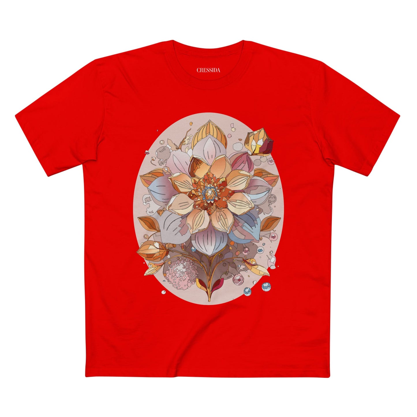 Floral Shirt, Shirt with Flower, Tee Shirt with Antique Flower