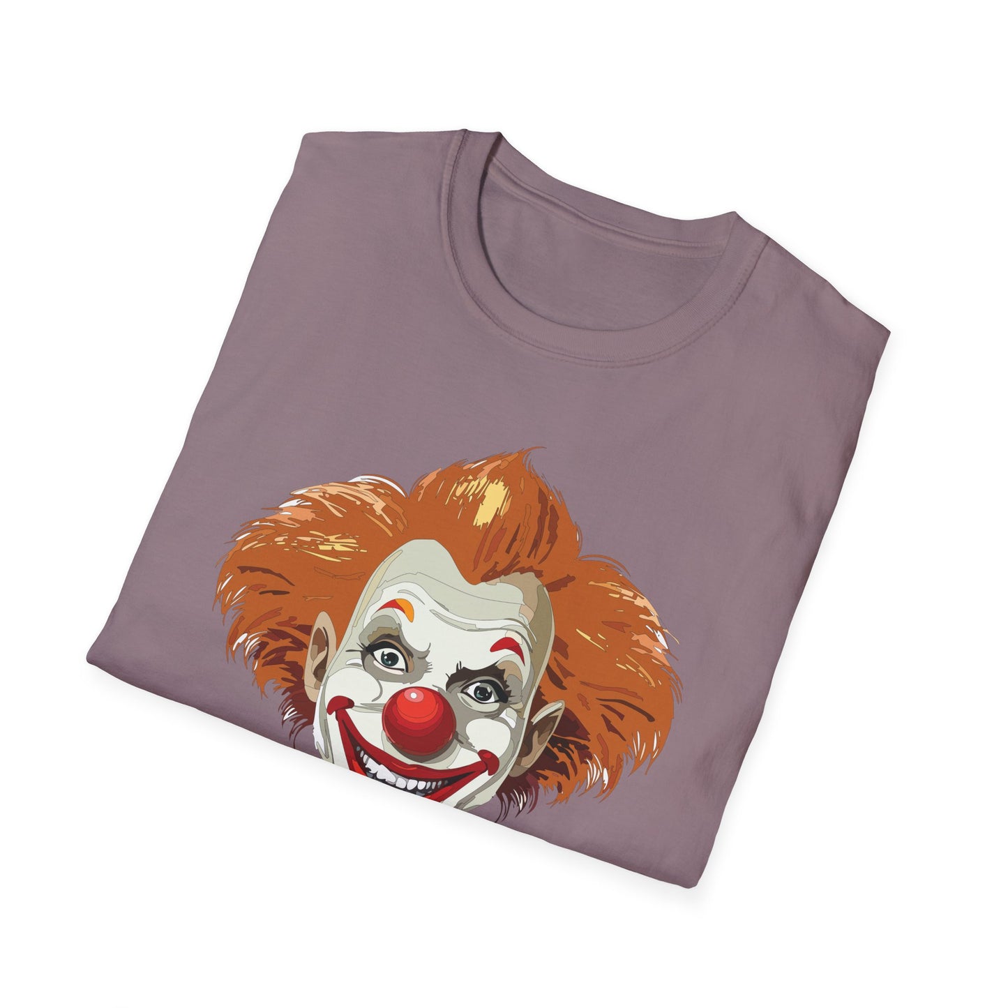 Clown Shirt, T Shirt with Clown, Funny Man Shirt, Tee Shirt with Funny Man, Circus Shirt, Shirt with Circus, Scary Man Shirt, Shirt with Scary Man